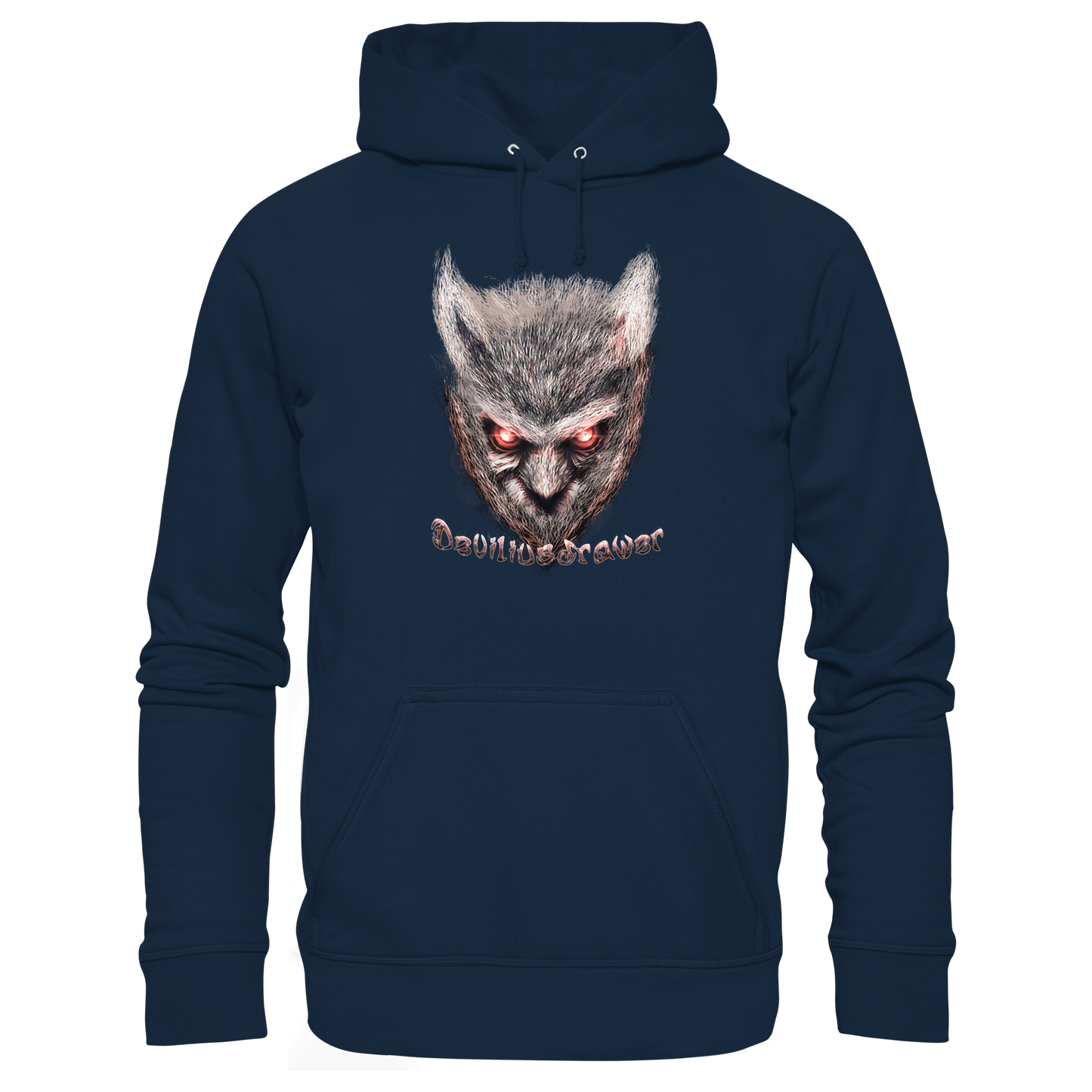 Deviliusdrawer Red Eyed Owl - Organic Hoodie