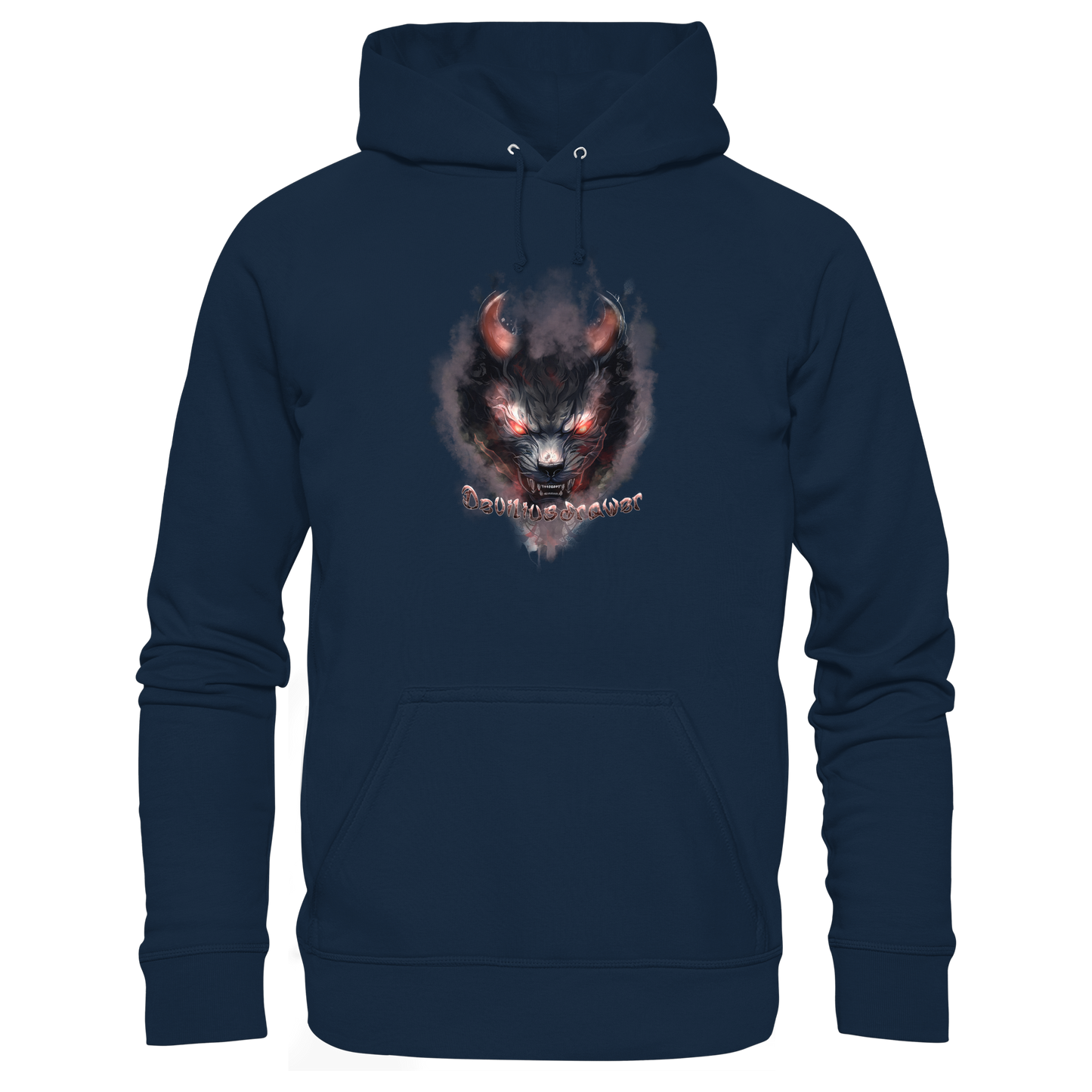 Deviliusdrawer Red Smoked Cat - Organic Hoodie