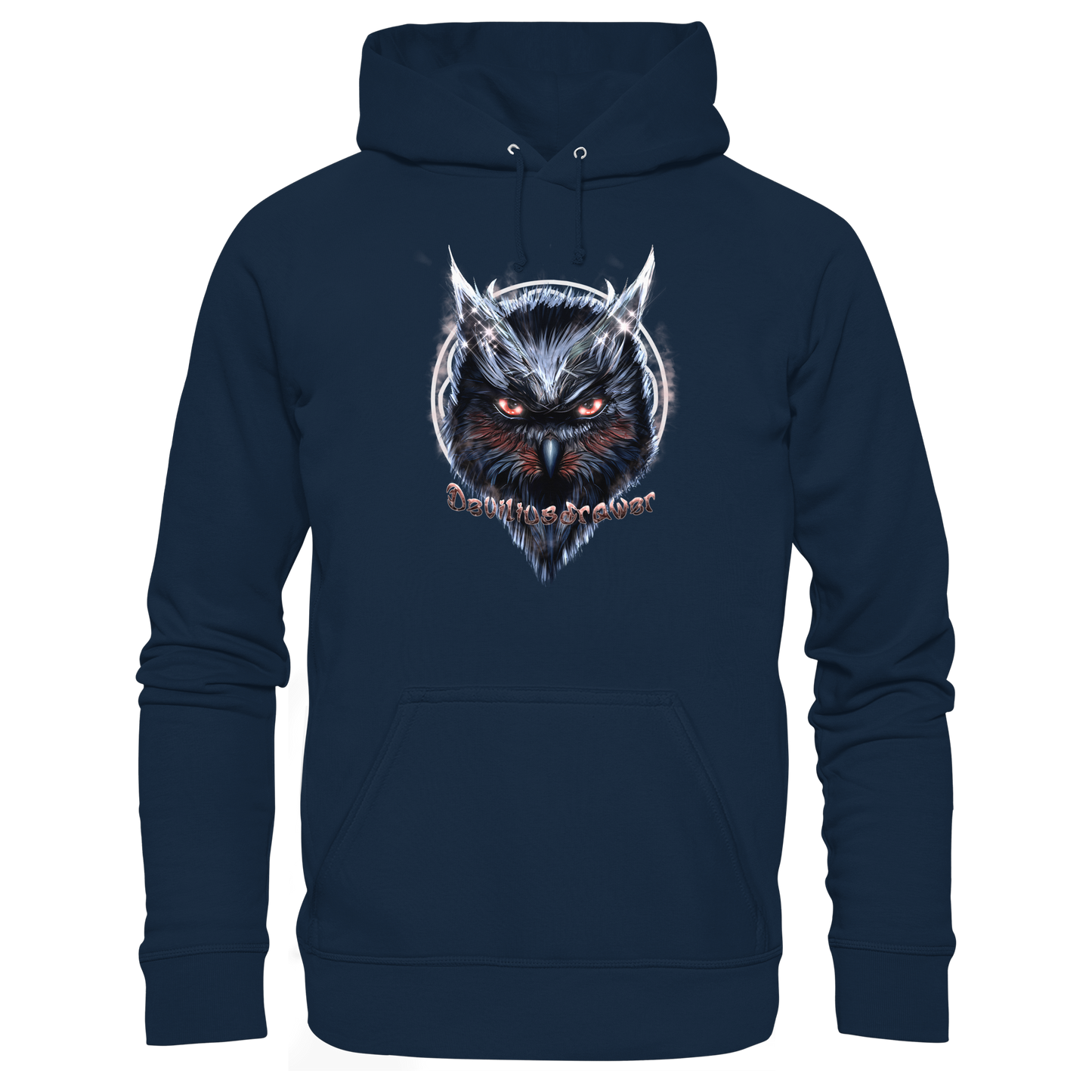 Deviliusdrawer Fire Owl - Organic Hoodie