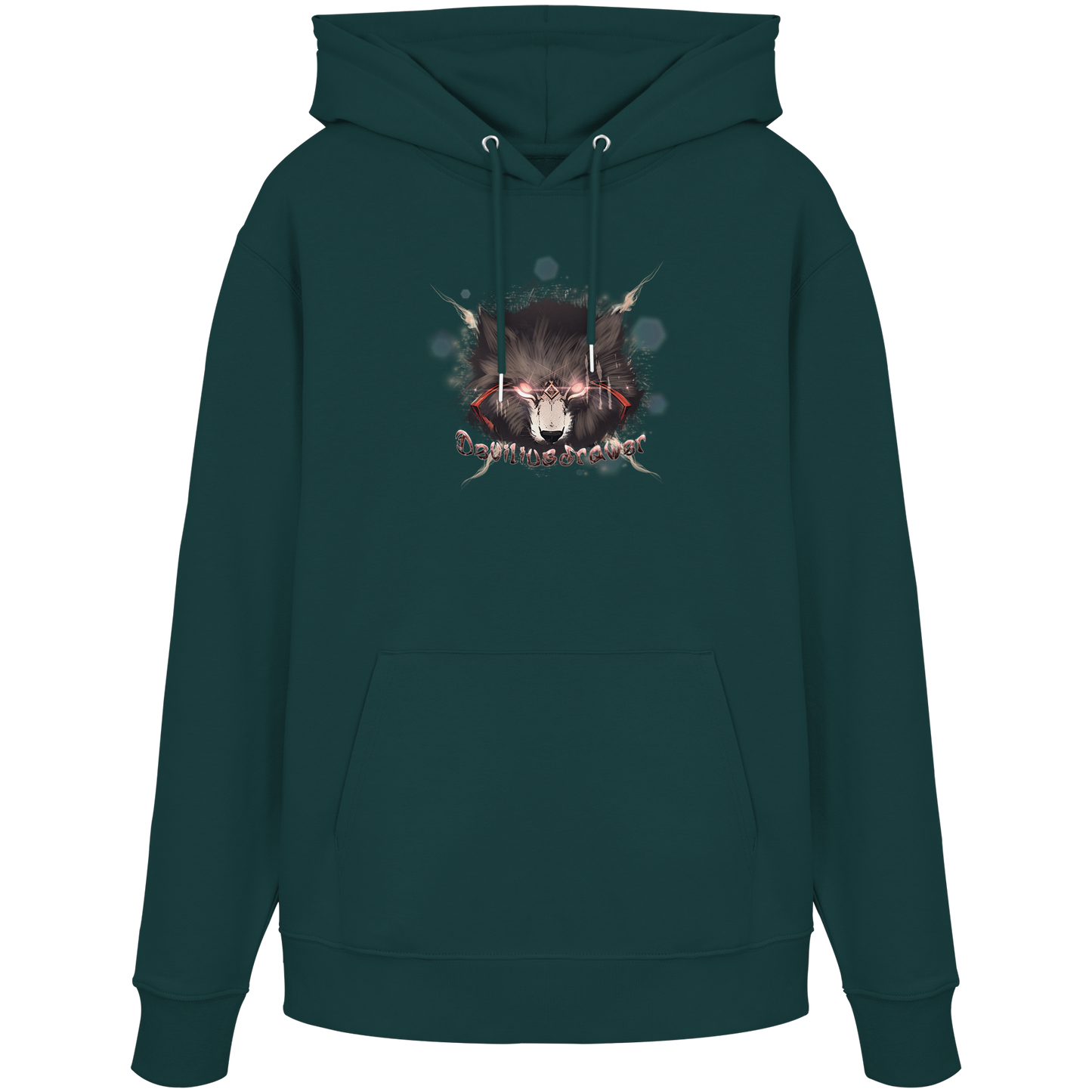 Deviliusdrawer Sparking Wolf - Organic Hoodie