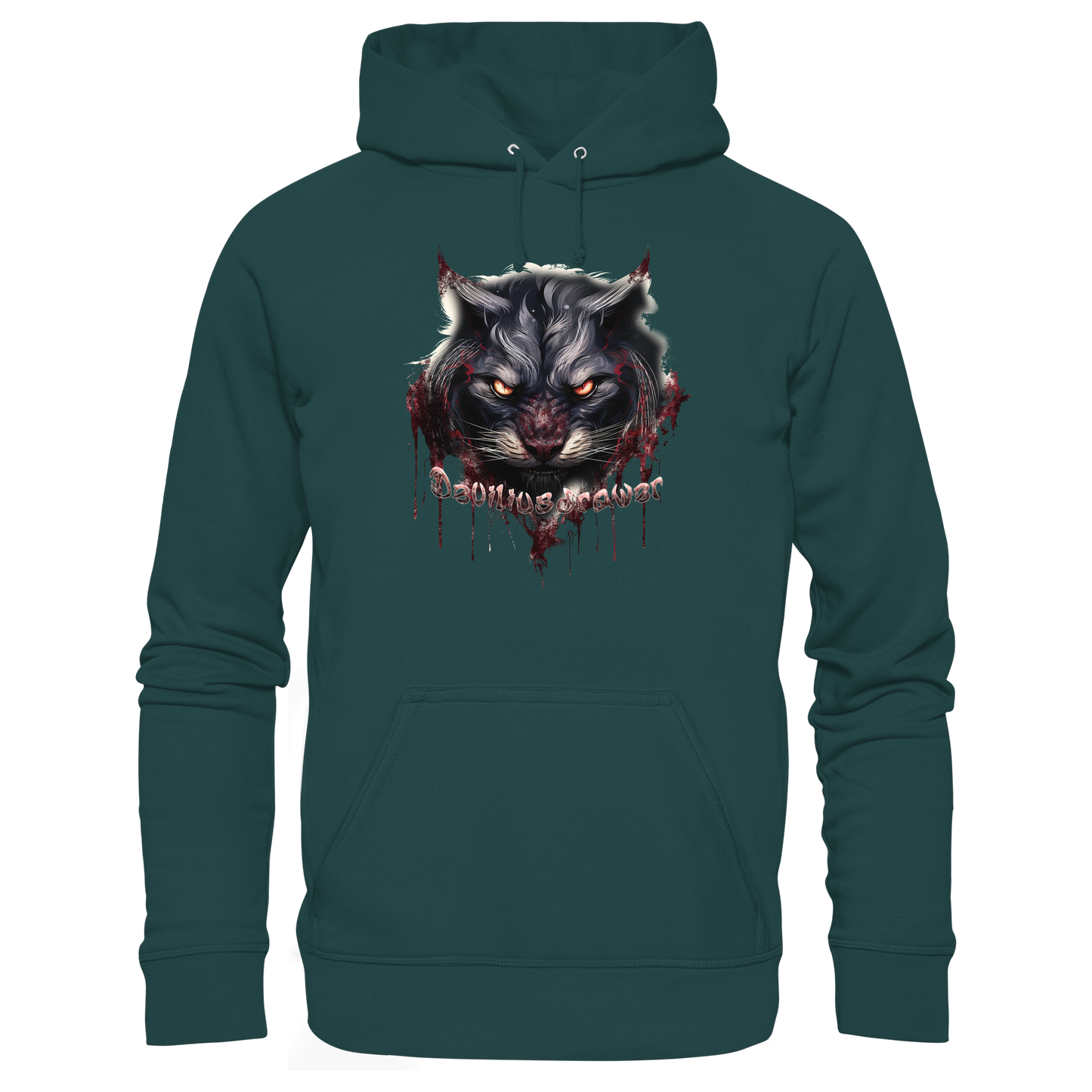 Deviliusdrawer Badass Cat - Organic Hoodie