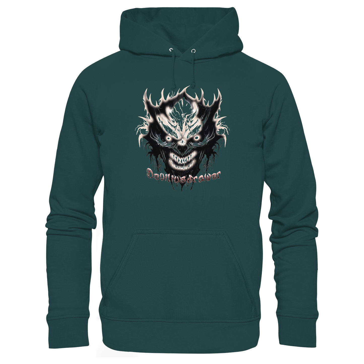 Deviliusdrawer Crazy Glow Devil - Organic Hoodie