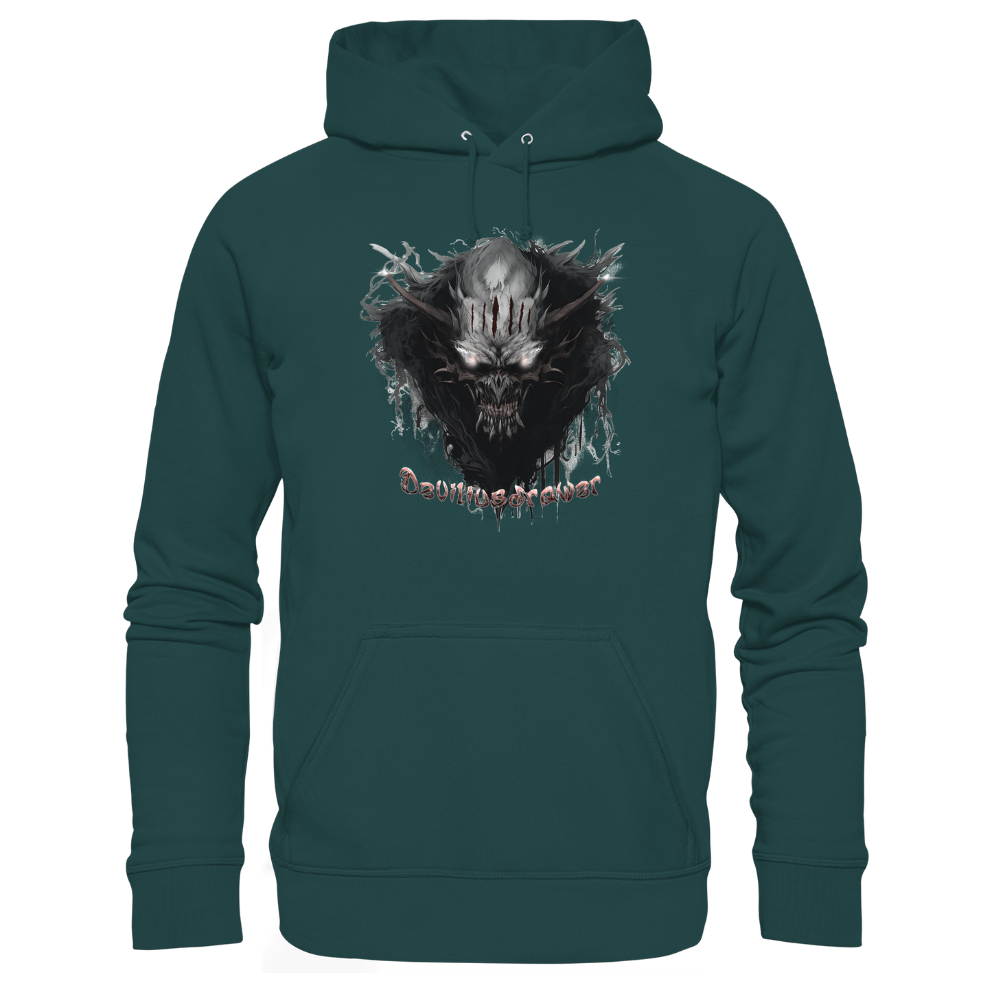 Deviliusdrawer Dark Smoke Demon - Organic Hoodie