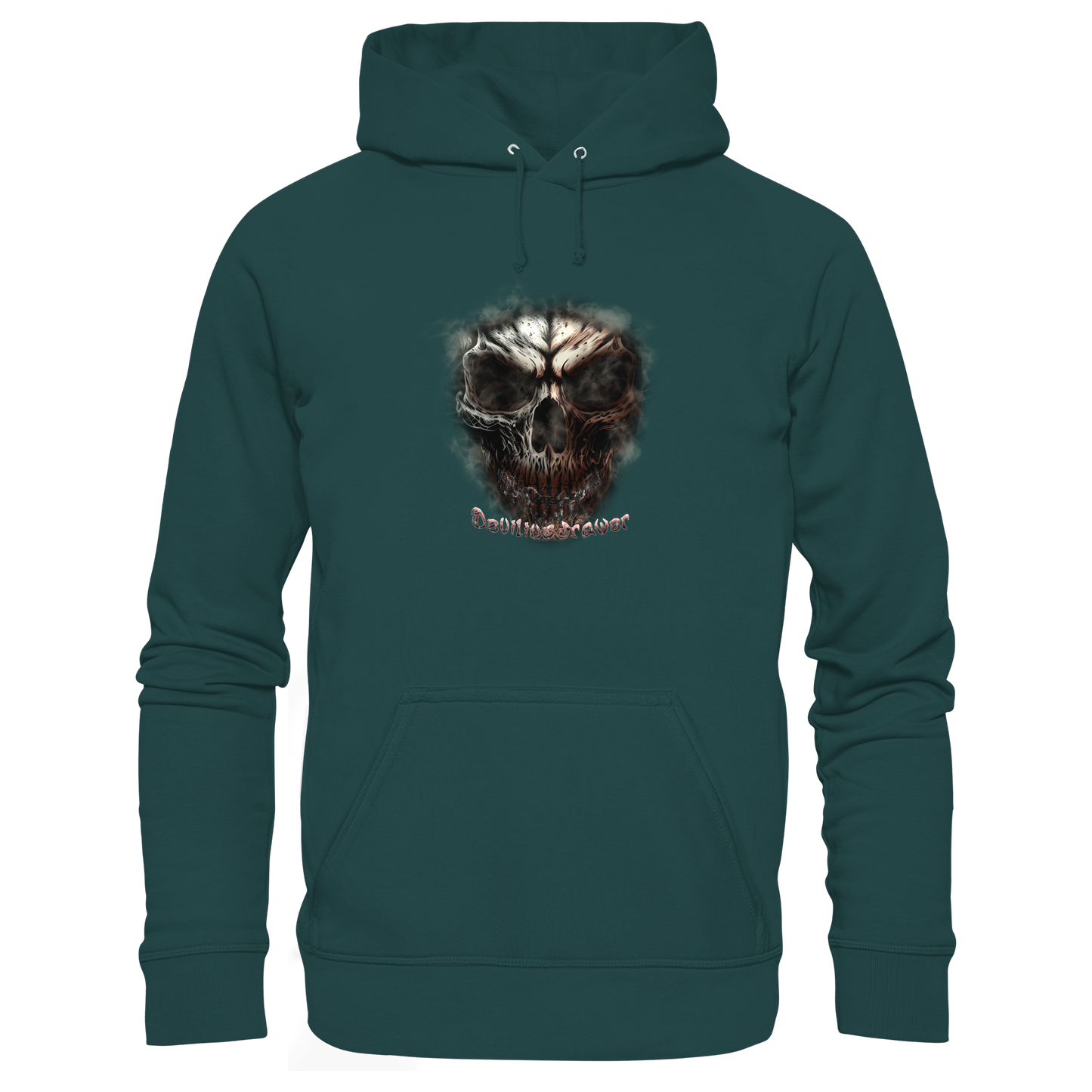 Deviliusdrawer Fire Skeleton - Organic Hoodie