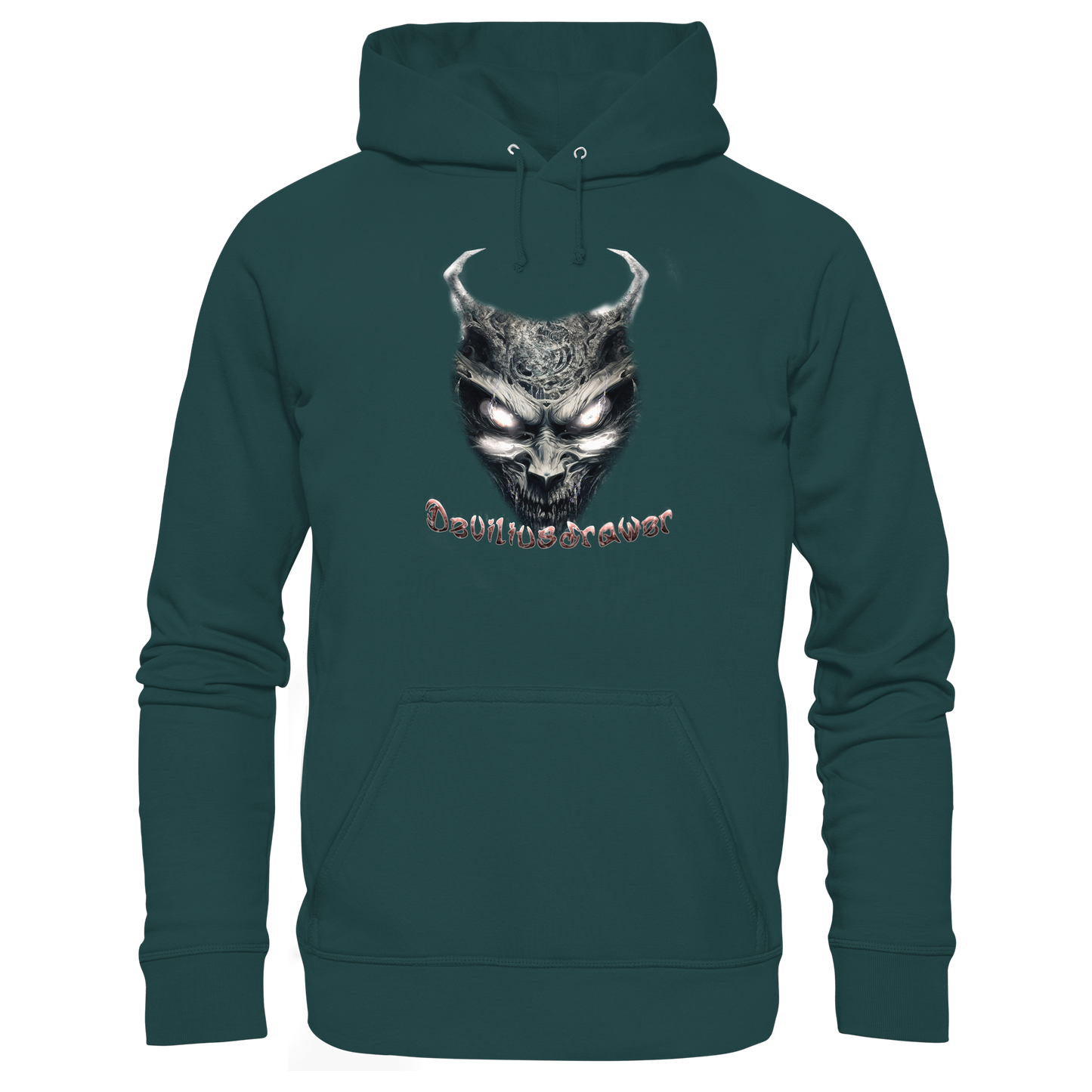 Deviliusdrawer Demonic Evil Zombie - Organic Hoodie
