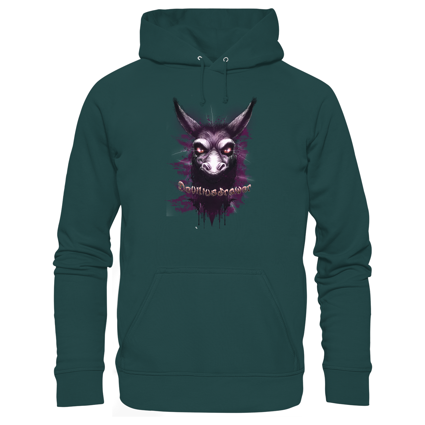Deviliusdrawer Purple Donkey - Organic Hoodie