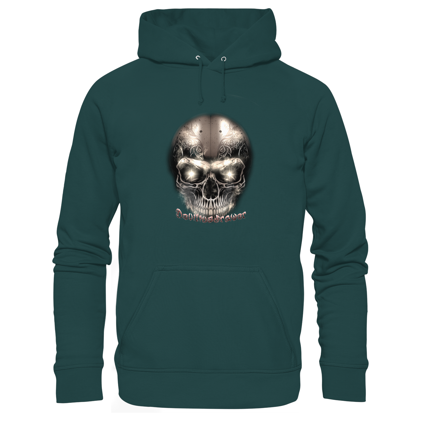 Deviliusdrawer Fire Skeleton Iron - Organic Hoodie