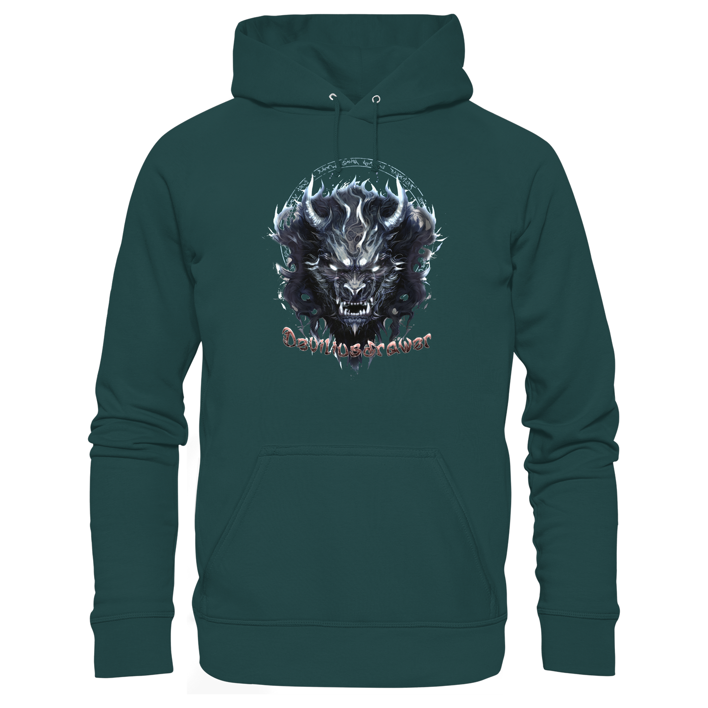 Deviliusdrawer Dark Wolf Mask - Organic Hoodie