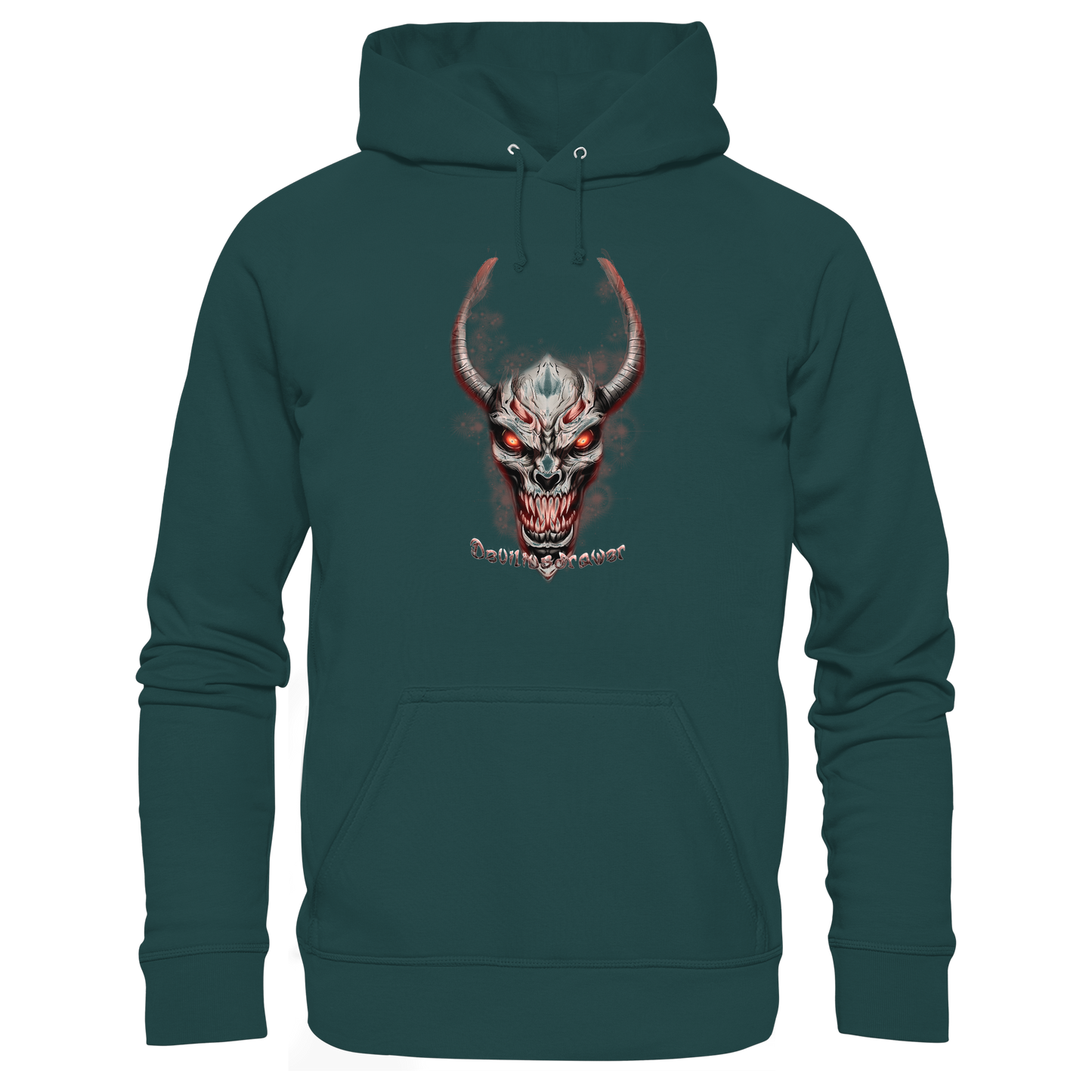 Deviliusdrawer Red Eyed Skeleton - Organic Hoodie