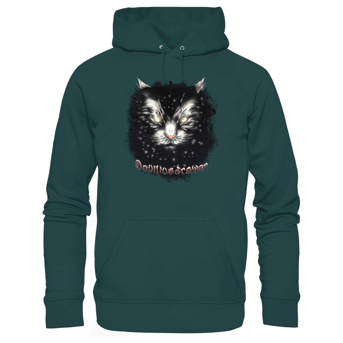 Deviliusdrawer Star Cat - Organic Hoodie