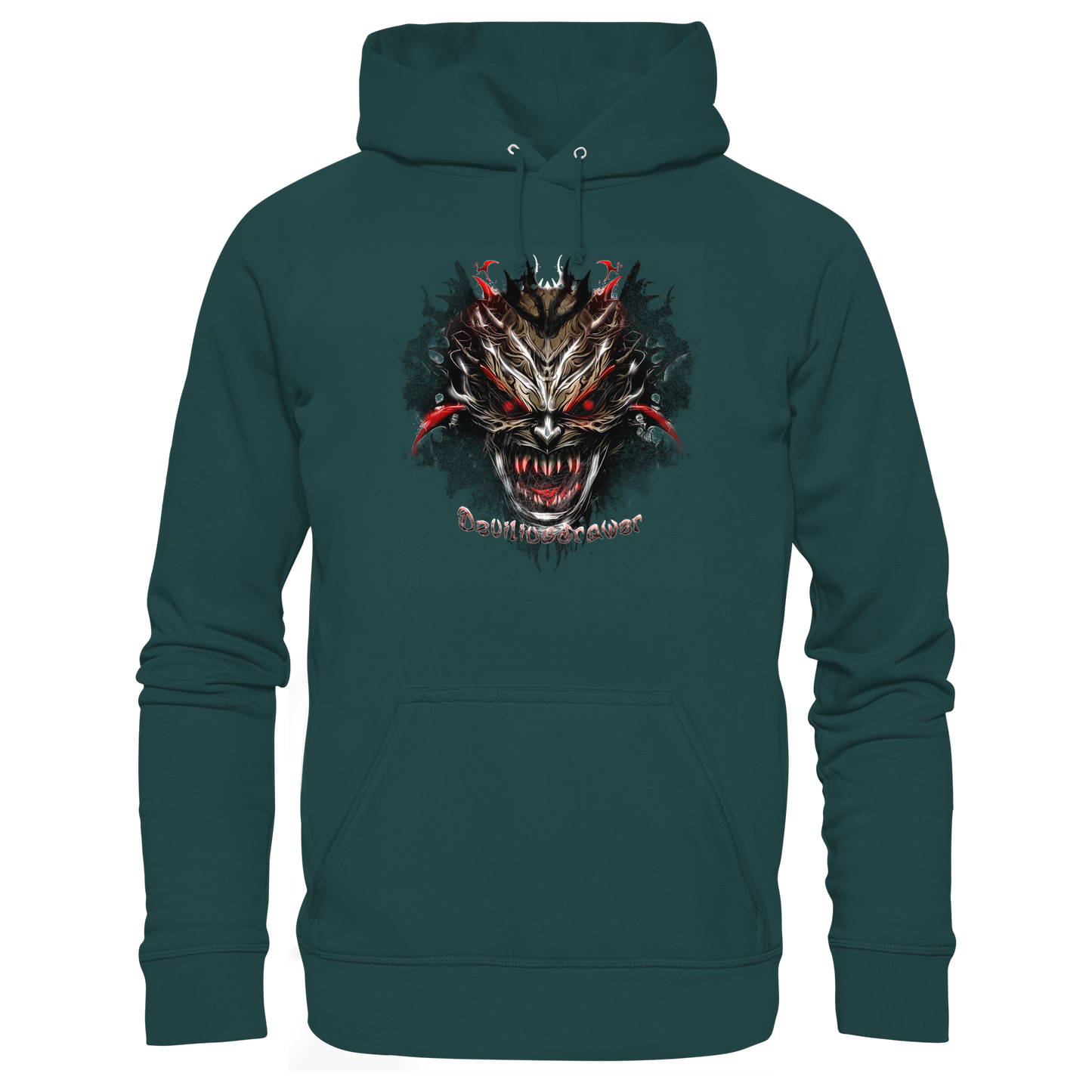 Deviliusdrawer Dark Redeyed Devil - Organic Hoodie