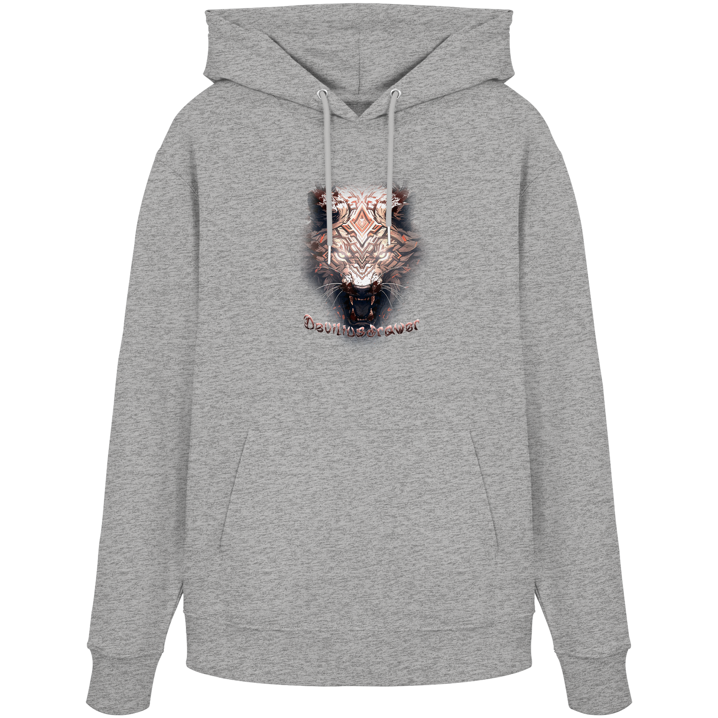Deviliusdrawer Gold Metal Tiger - Organic Hoodie