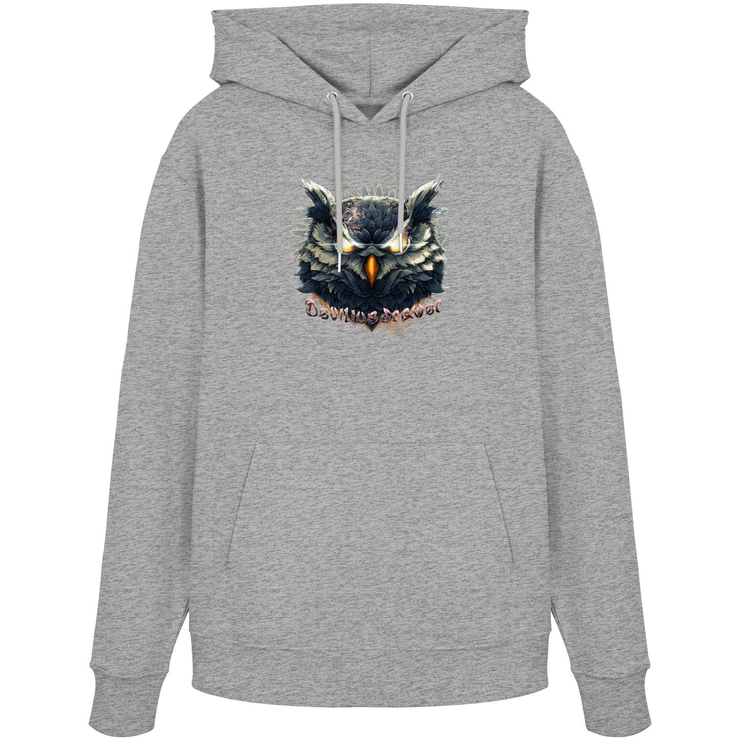 Deviliusdrawer Dark Fire Owl - Organic Hoodie