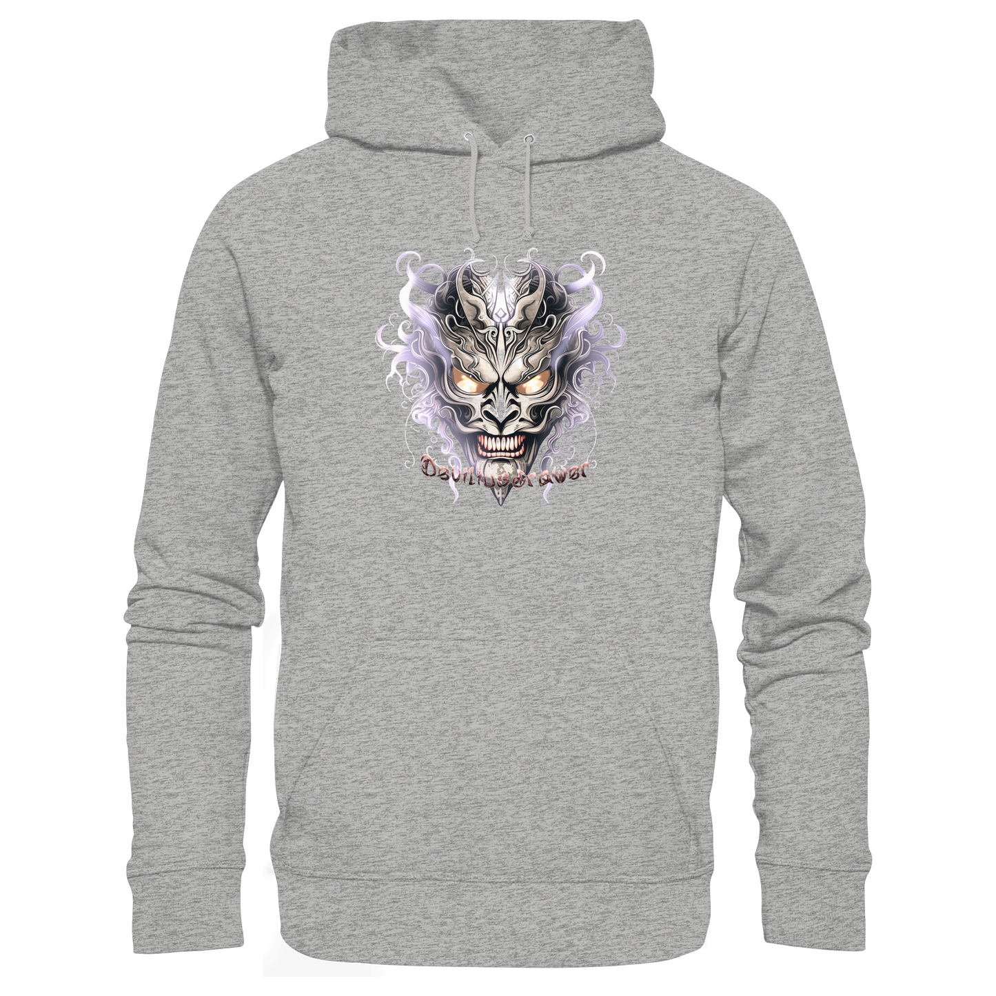 Deviliusdrawer Demon Mask Violet - Organic Hoodie