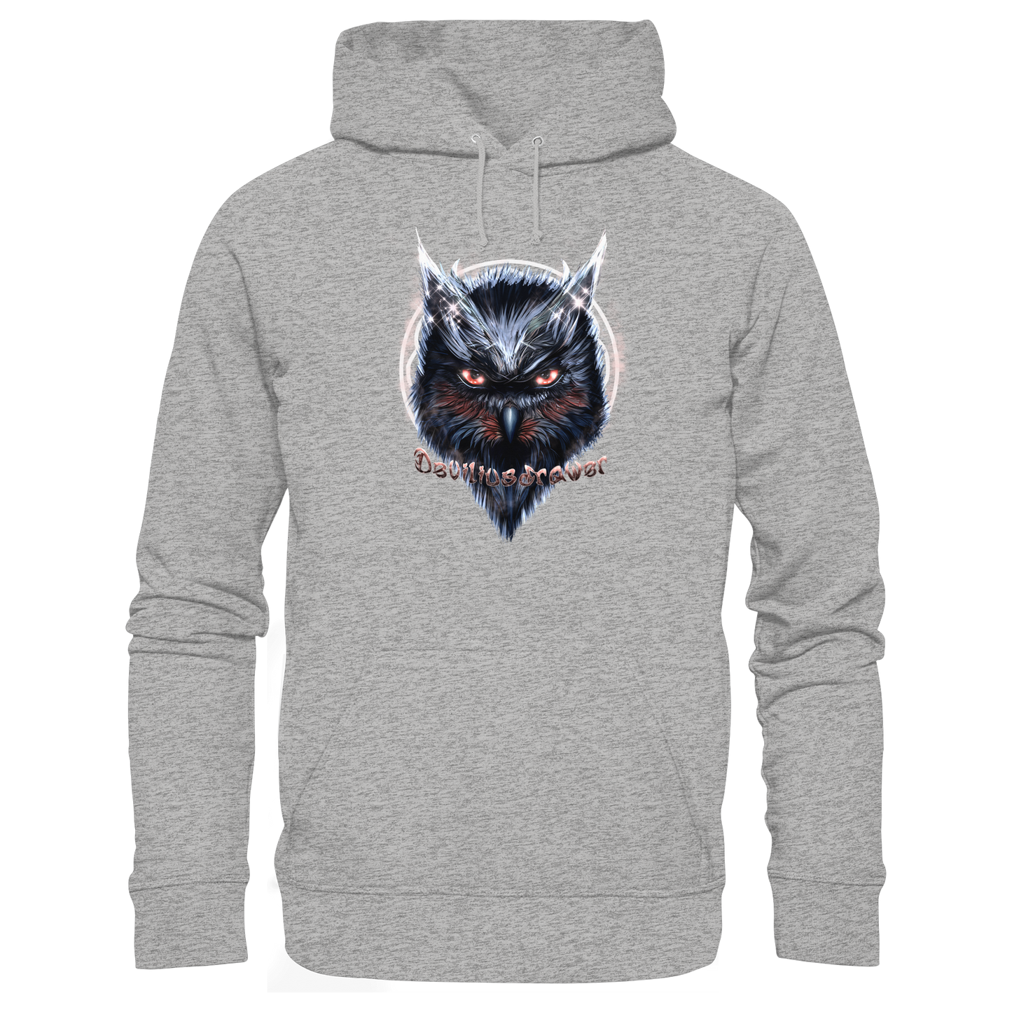 Deviliusdrawer Fire Owl - Organic Hoodie