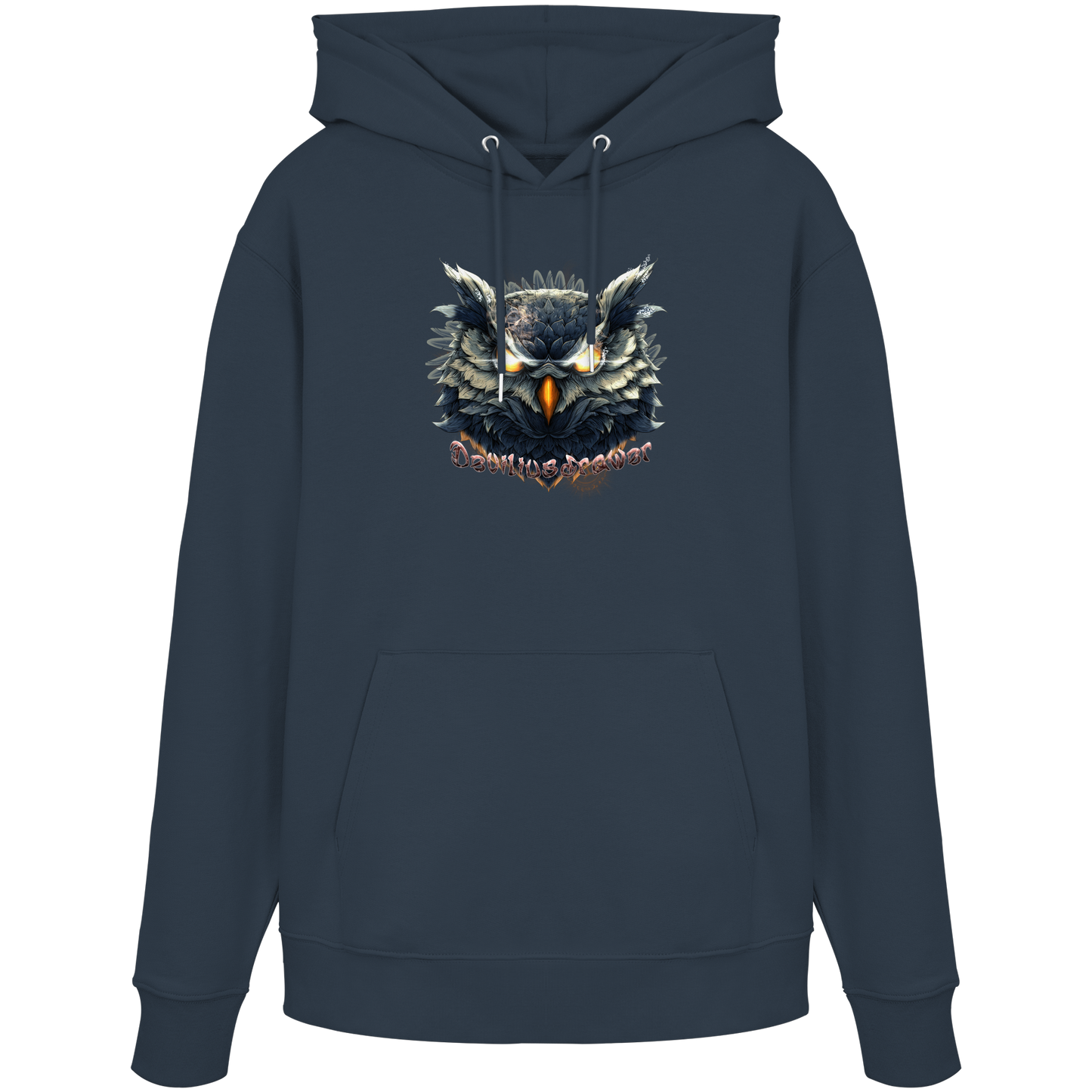 Deviliusdrawer Dark Fire Owl - Organic Hoodie