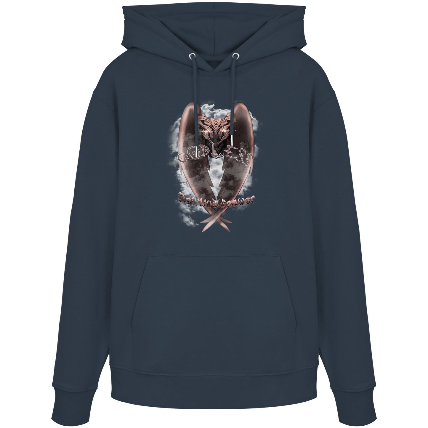 Deviliusdrawer Godless Owl - Organic Hoodie