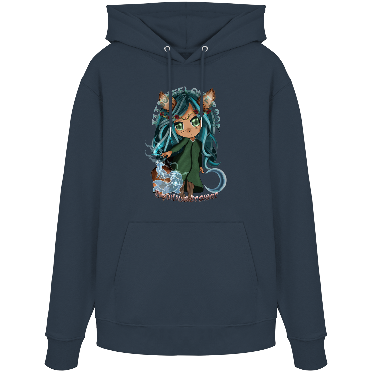 Deviliusdrawer Kitsuneflower - Organic Hoodie