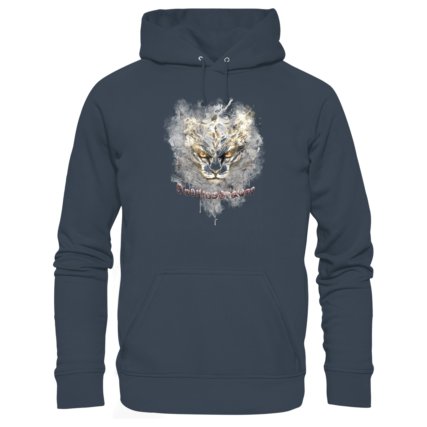 Deviliusdrawer White Catgod - Organic Hoodie