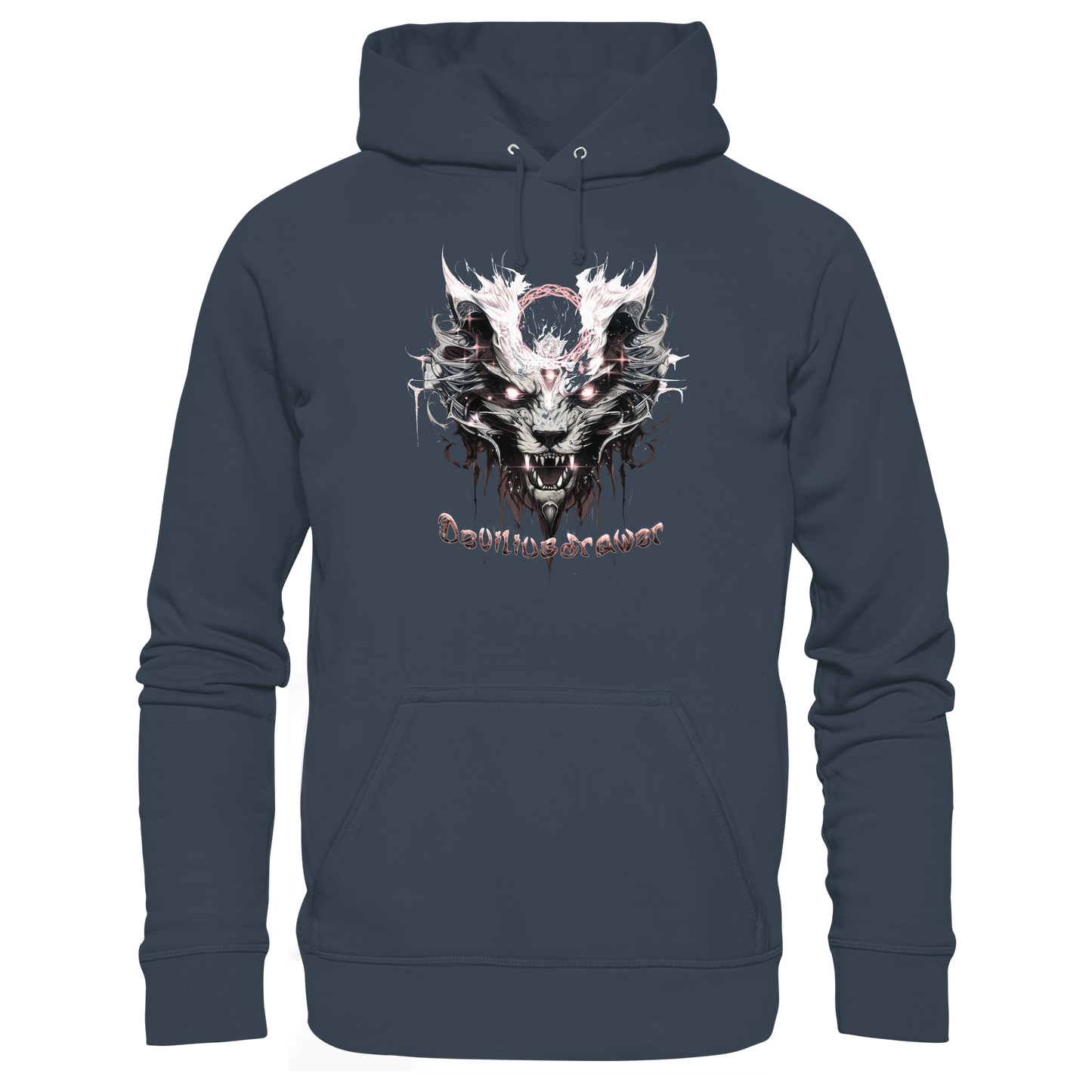 Deviliusdrawer Demonic Glow Cat - Organic Hoodie