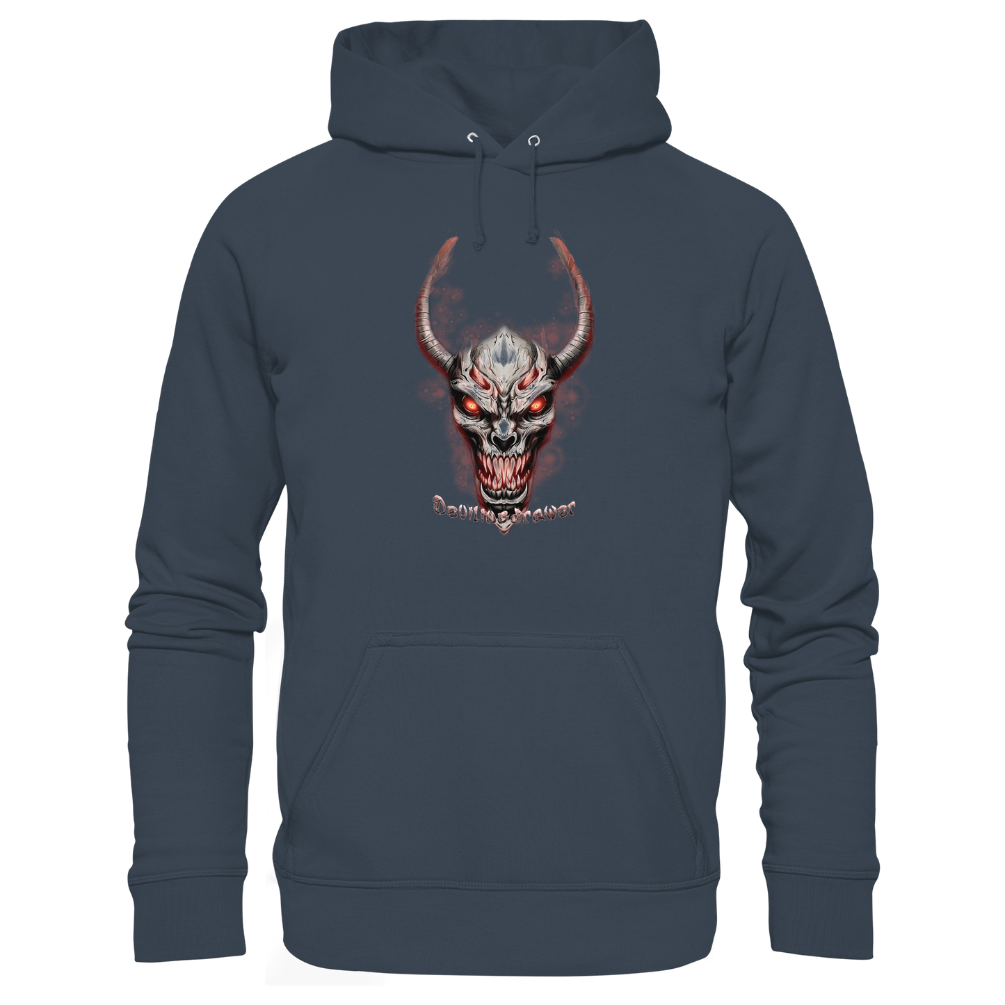 Deviliusdrawer Red Eyed Skeleton - Organic Hoodie