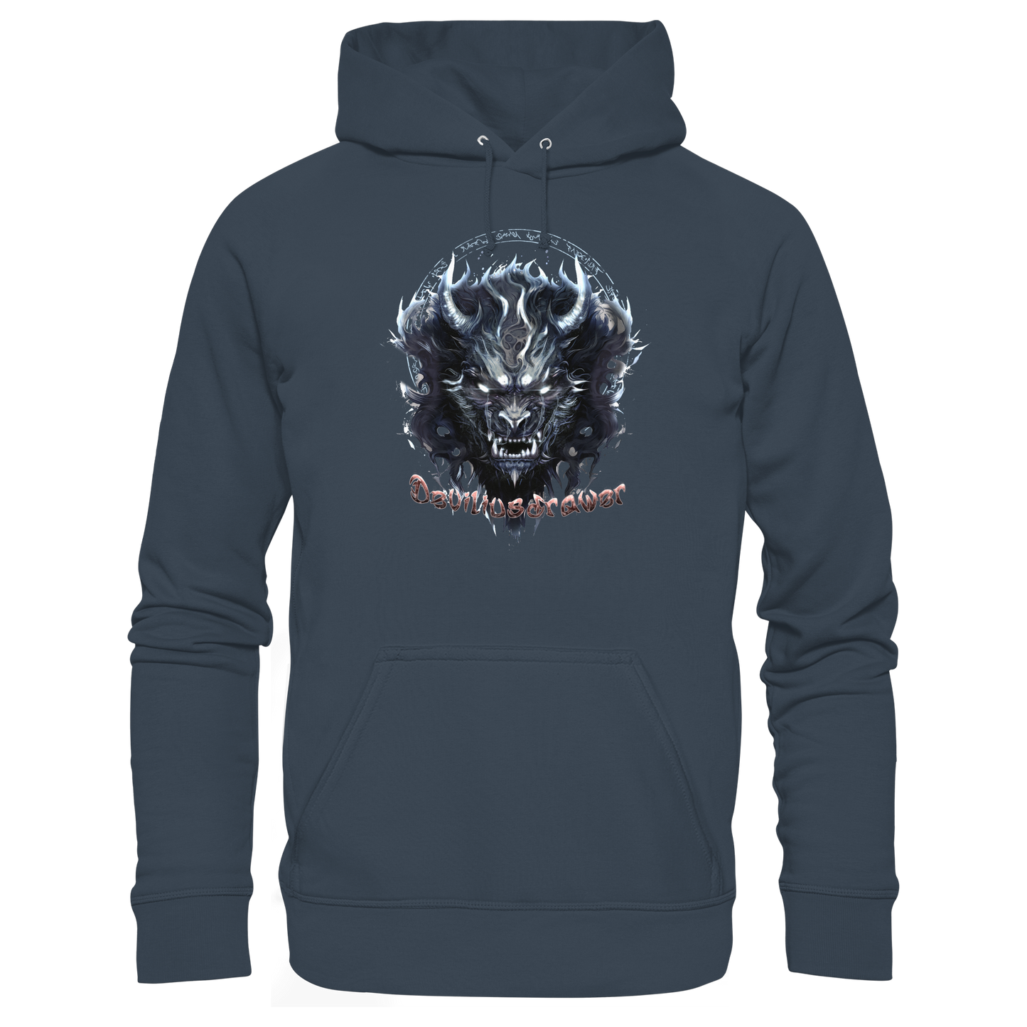 Deviliusdrawer Dark Wolf Mask - Organic Hoodie
