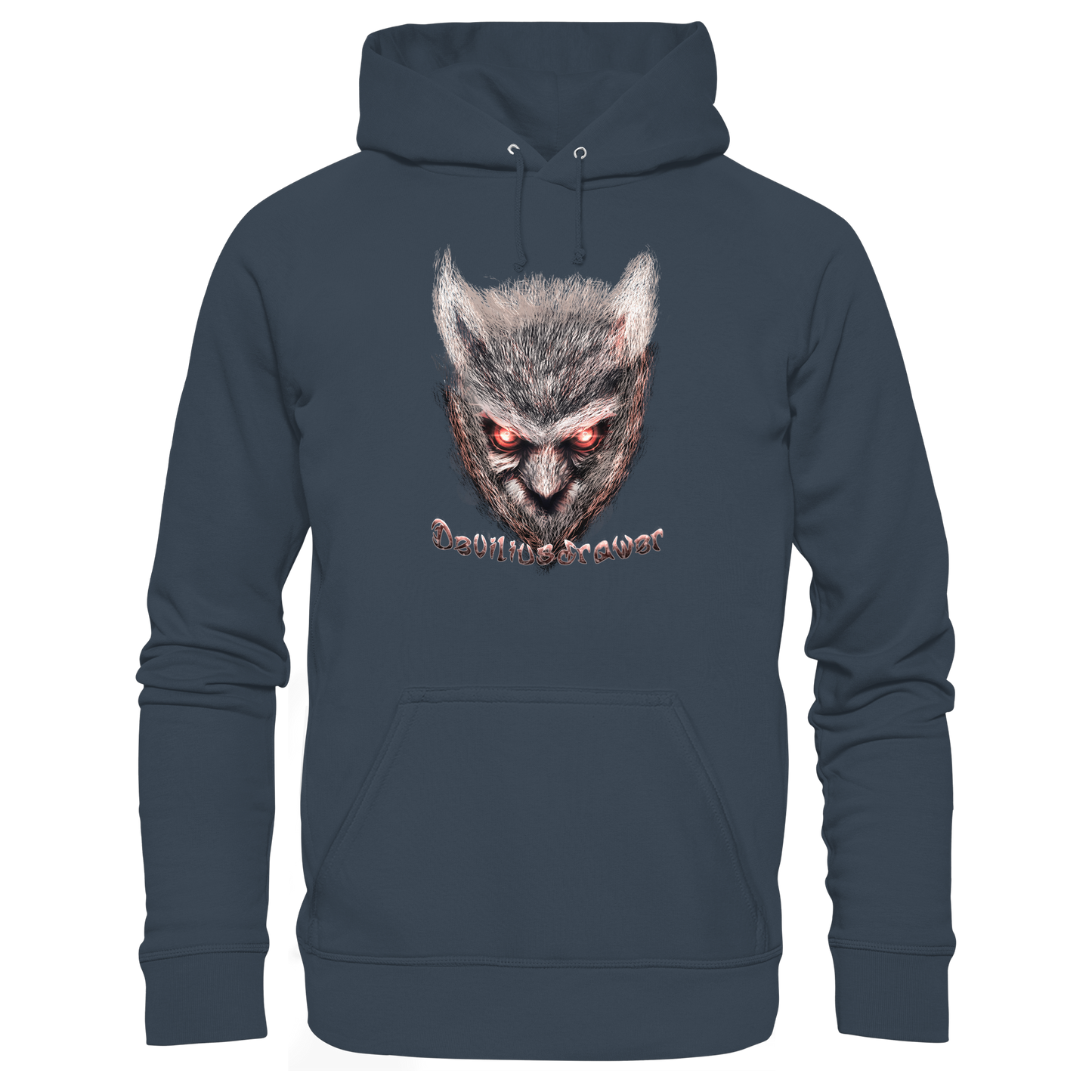 Deviliusdrawer Red Eyed Owl - Organic Hoodie