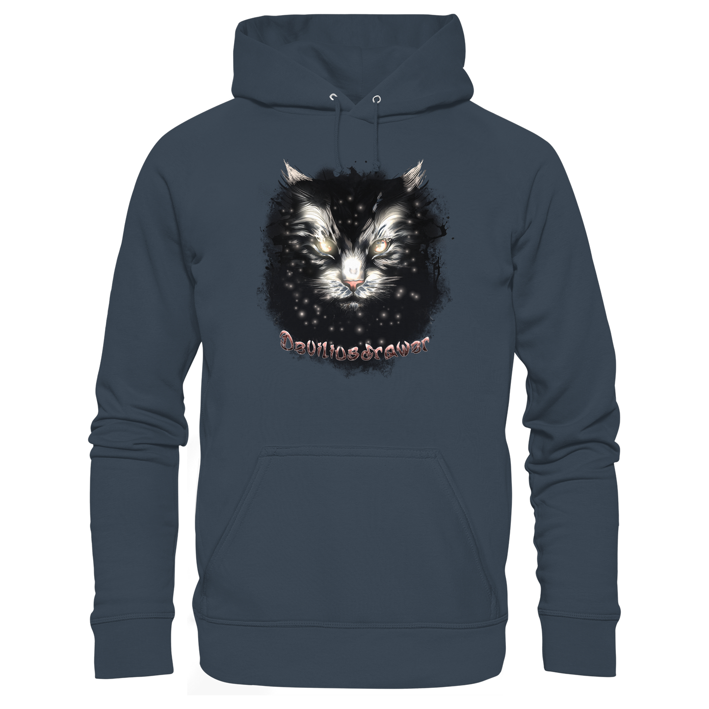 Deviliusdrawer Star Cat - Organic Hoodie