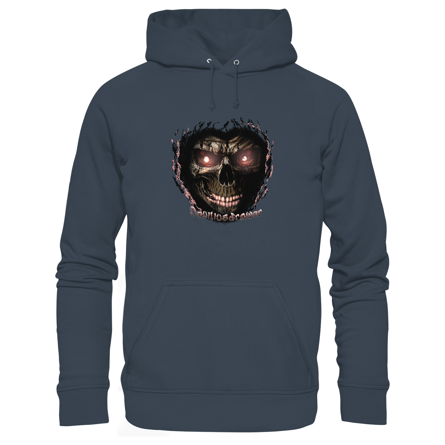 Deviliusdrawer Glow Skeleton - Organic Hoodie
