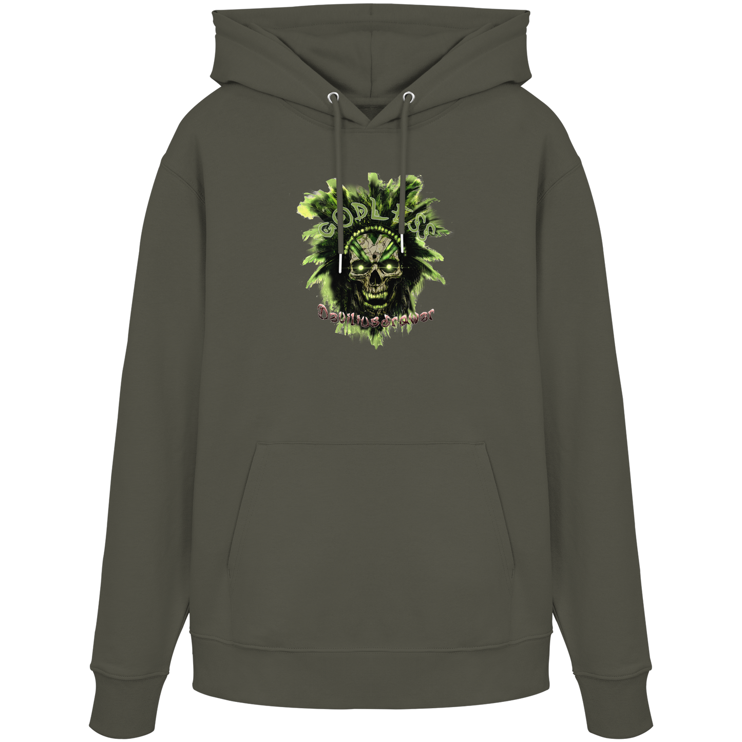 Deviliusdrawer Godless Skull - Organic Hoodie