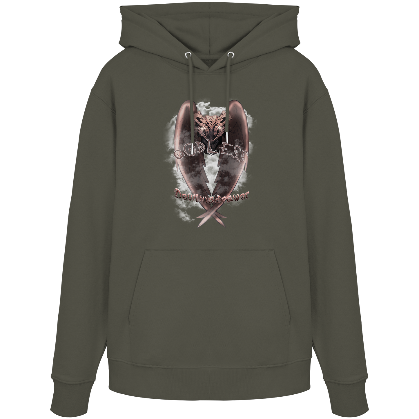 Deviliusdrawer Godless Owl - Organic Hoodie