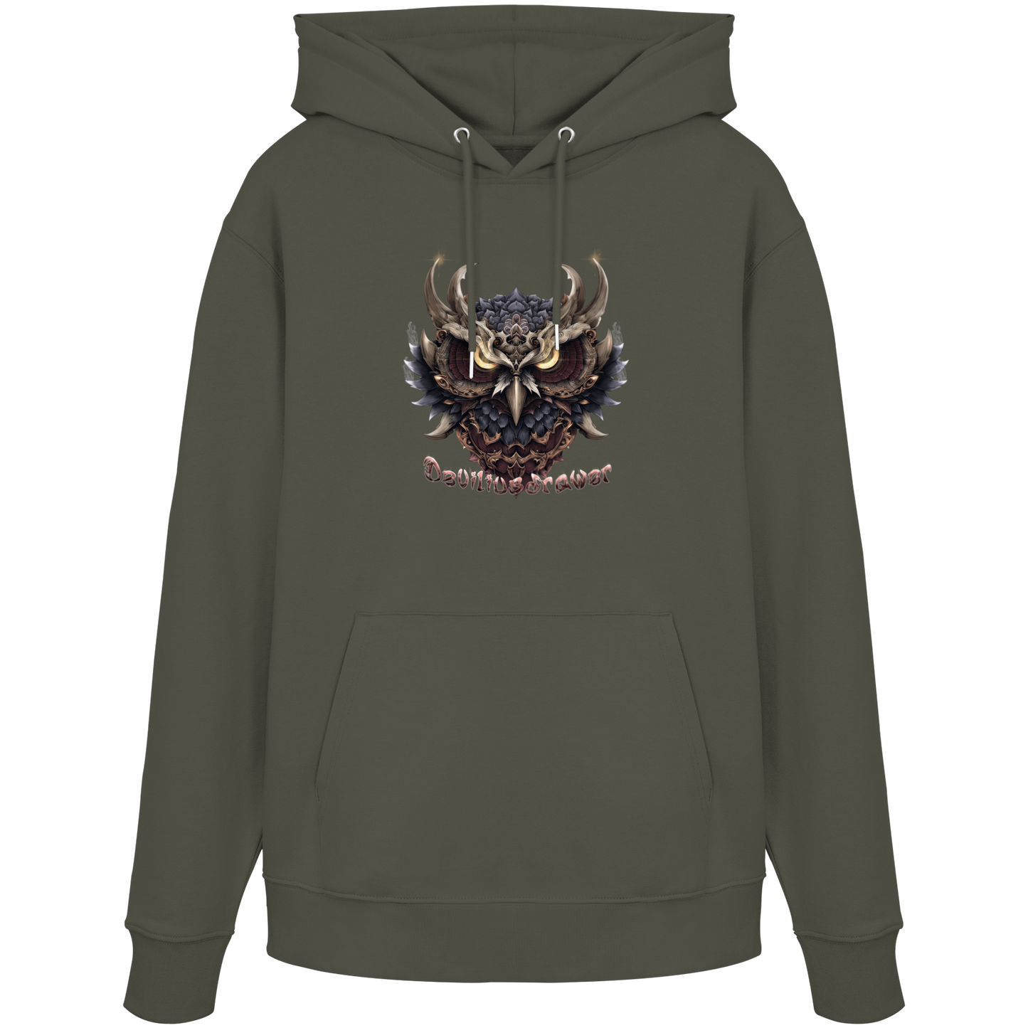 Deviliusdrawer Golden Owl - Organic Hoodie