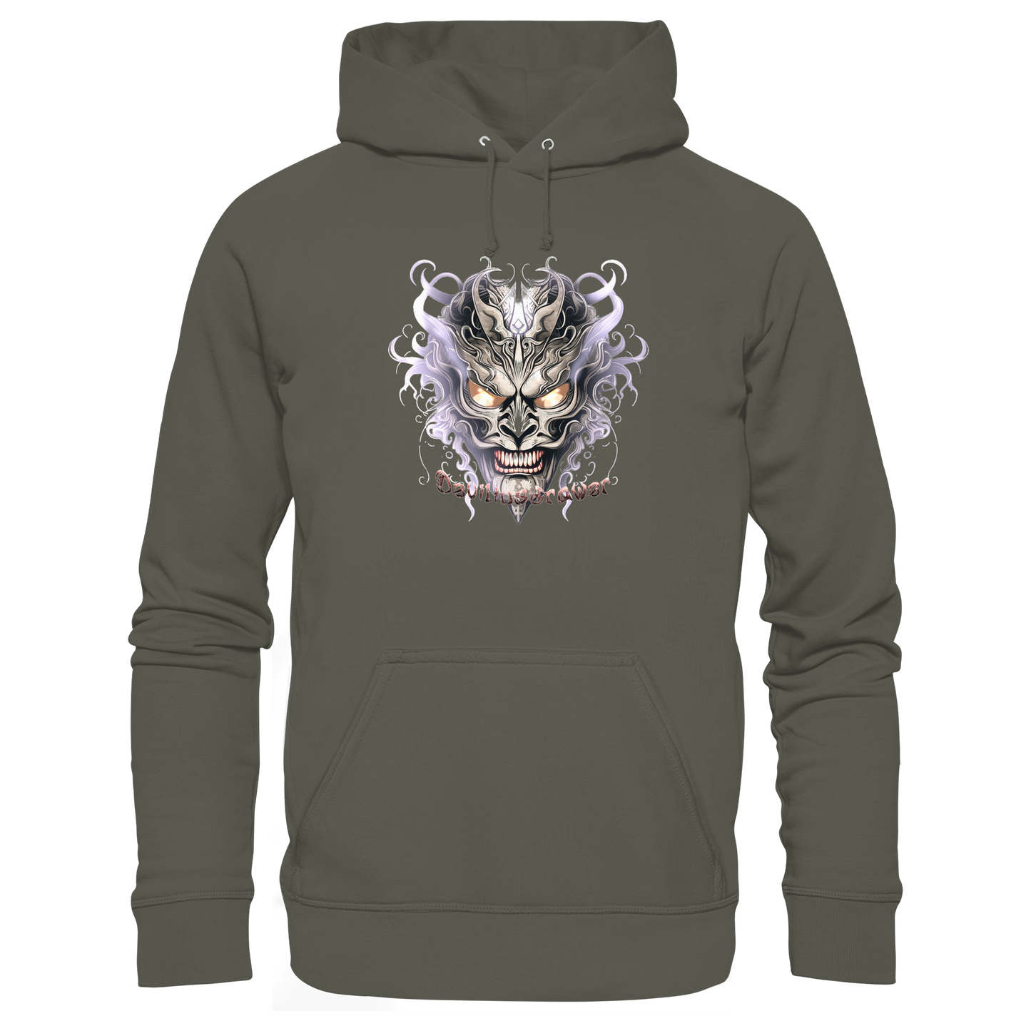 Deviliusdrawer Demon Mask Violet - Organic Hoodie