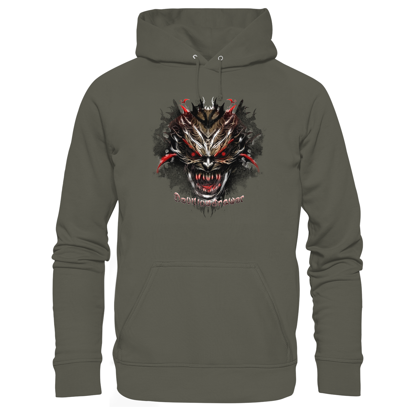 Deviliusdrawer Dark Redeyed Devil - Organic Hoodie