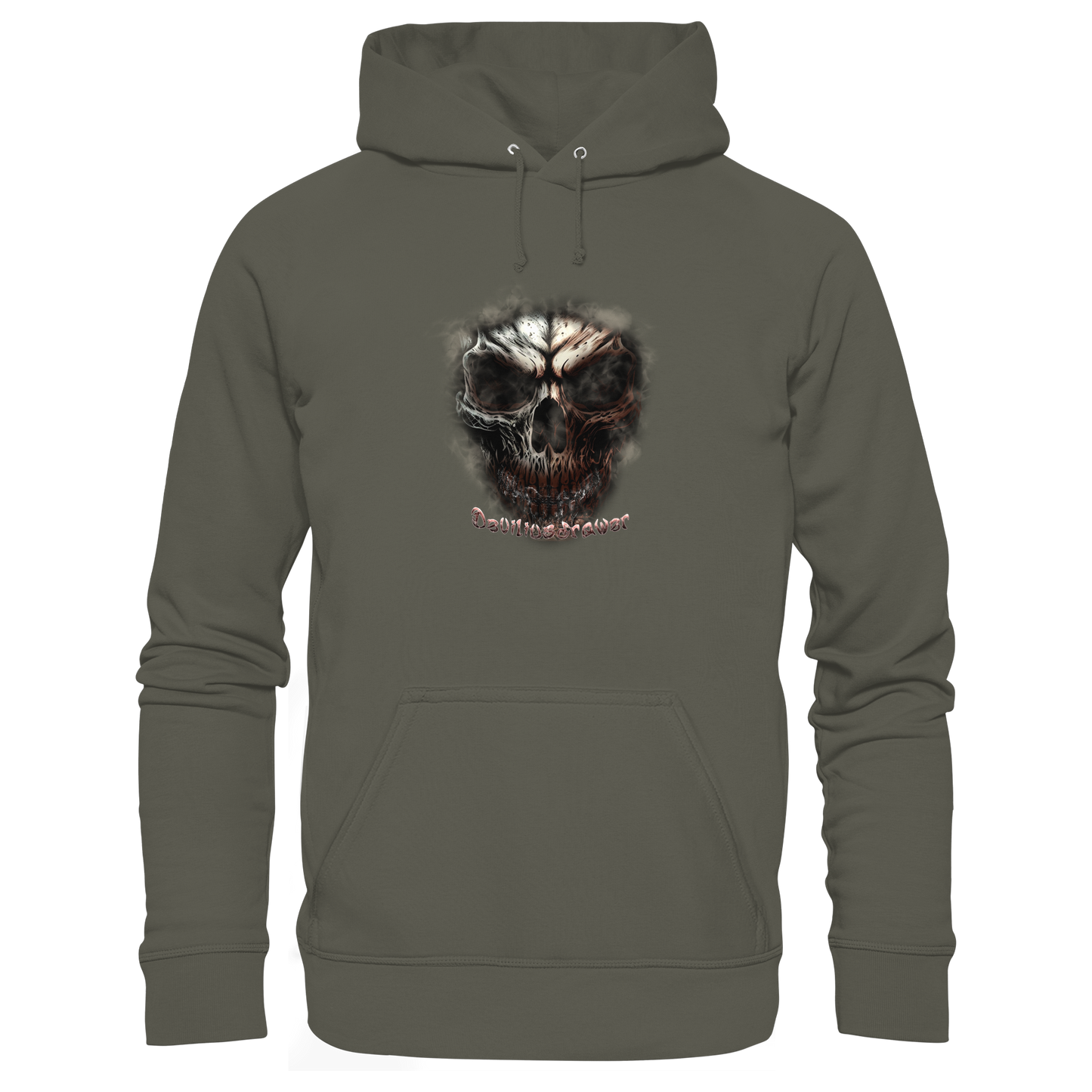 Deviliusdrawer Fire Skeleton - Organic Hoodie