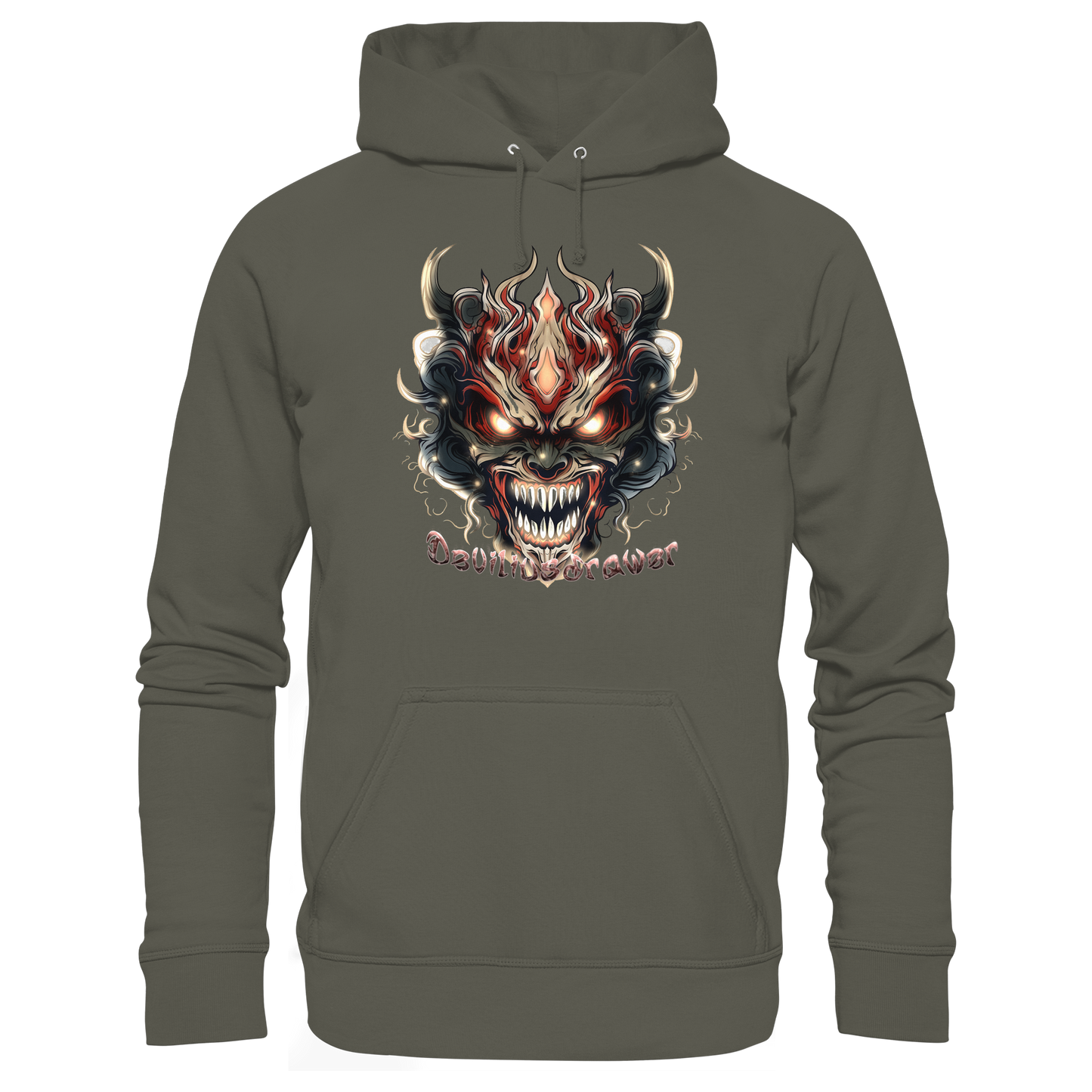Deviliusdrawer Evil Vamp Mask - Organic Hoodie