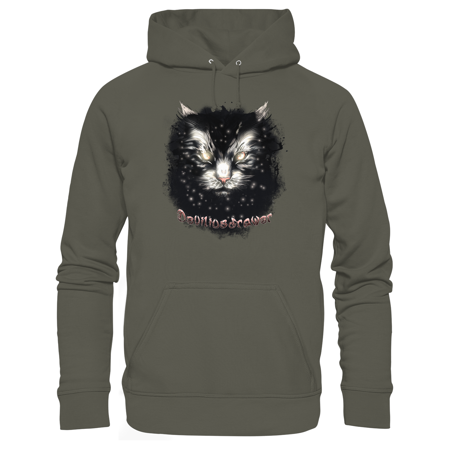 Deviliusdrawer Star Cat - Organic Hoodie