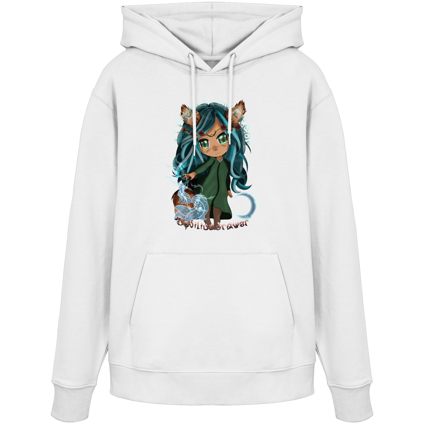 Deviliusdrawer Kitsuneflower - Organic Hoodie