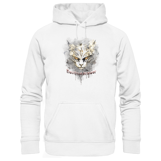 Deviliusdrawer White Catgod - Organic Hoodie