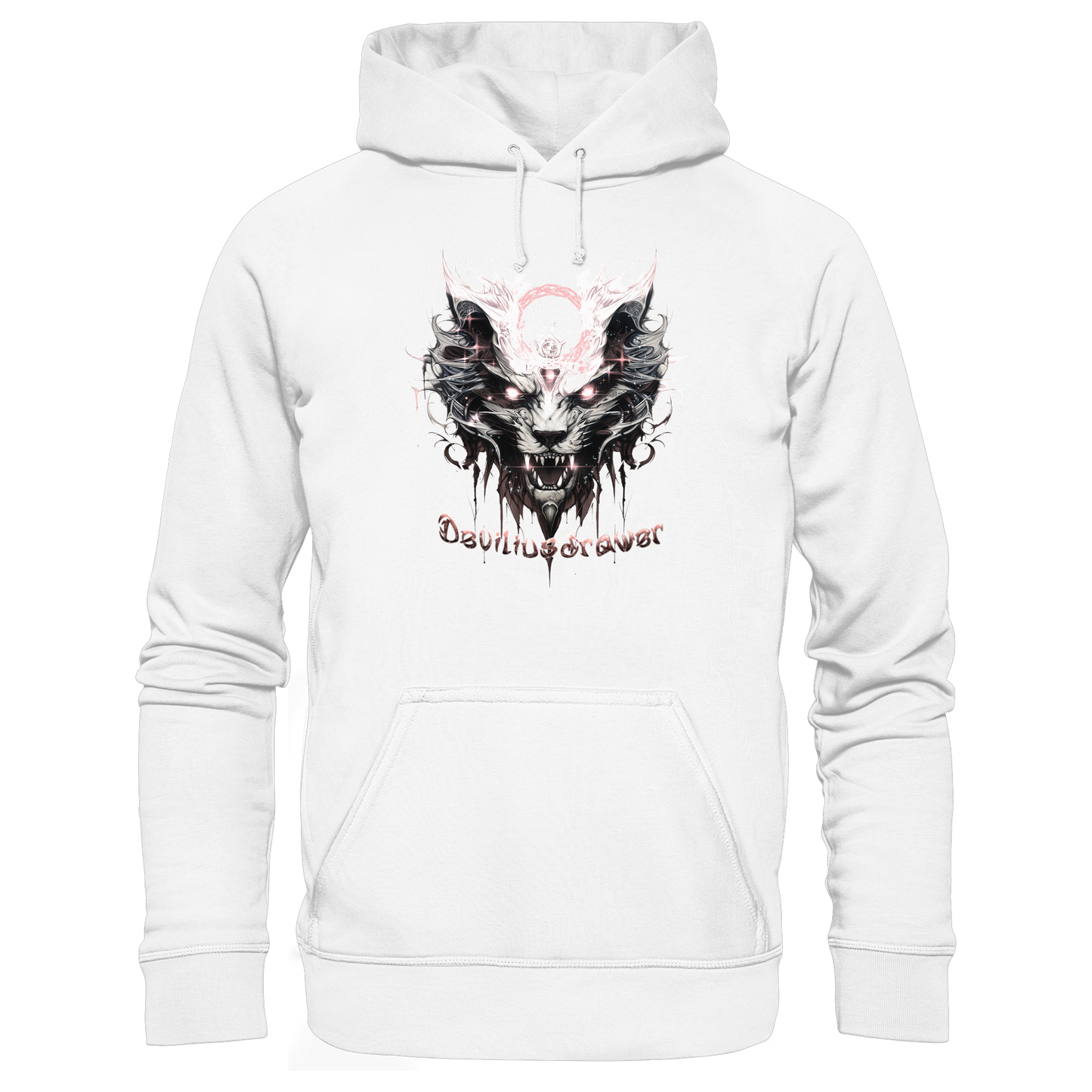 Deviliusdrawer Demonic Glow Cat - Organic Hoodie
