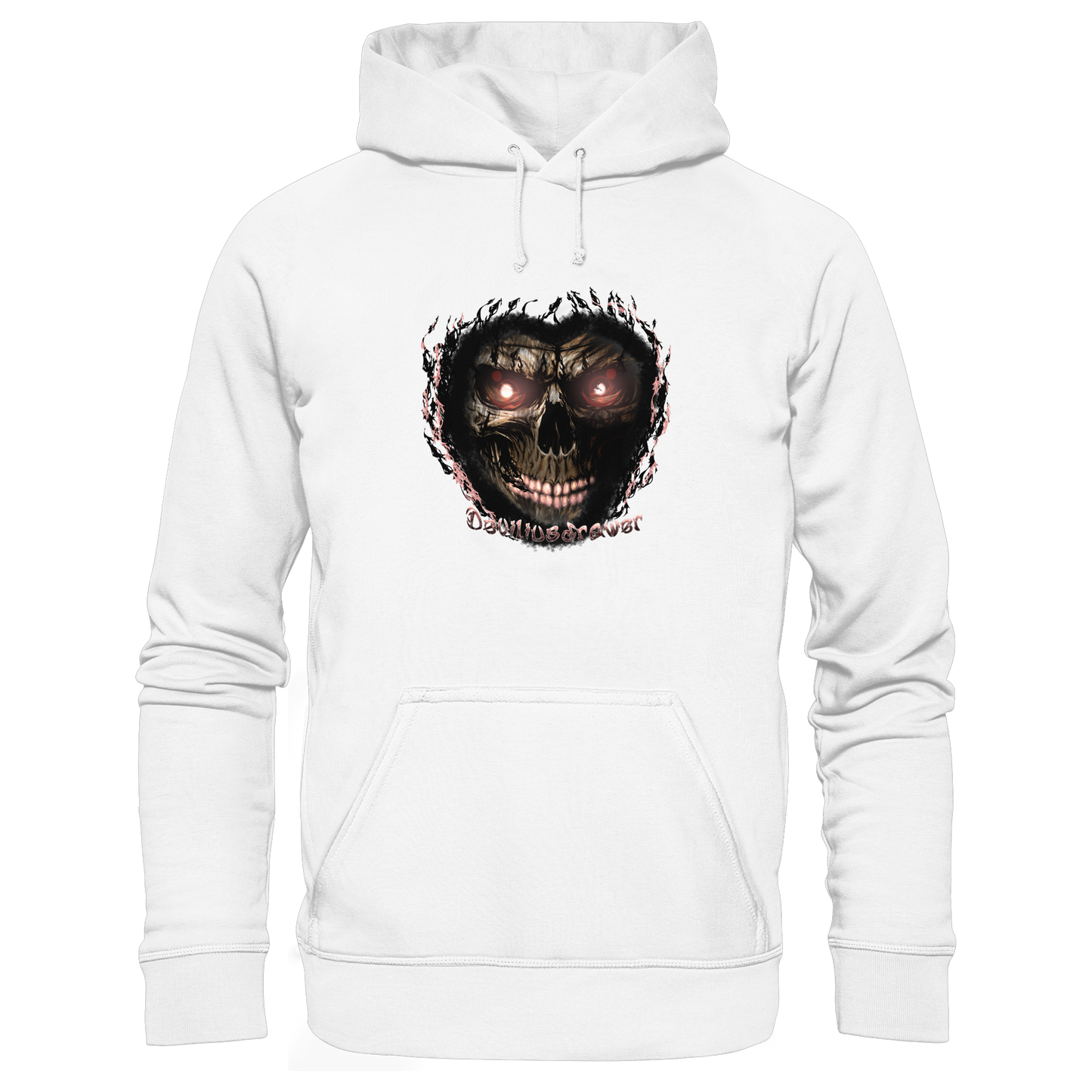 Deviliusdrawer Glow Skeleton - Organic Hoodie
