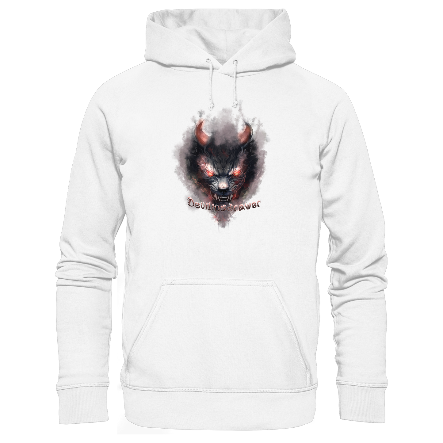 Deviliusdrawer Red Smoked Cat - Organic Hoodie