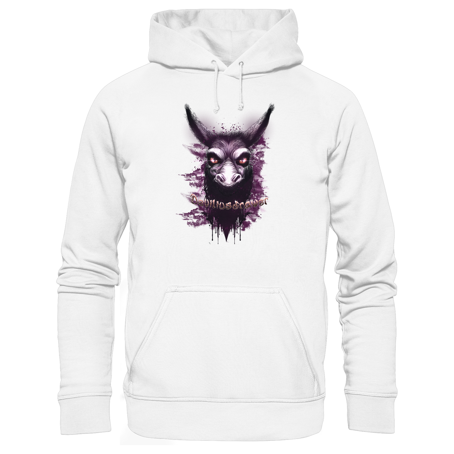 Deviliusdrawer Purple Donkey - Organic Hoodie