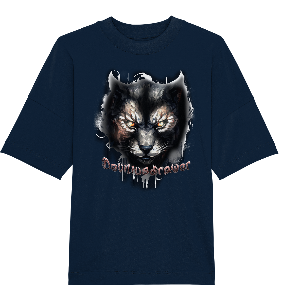 Deviliusdrawer Vampire Cat - Organic Oversize Shirt