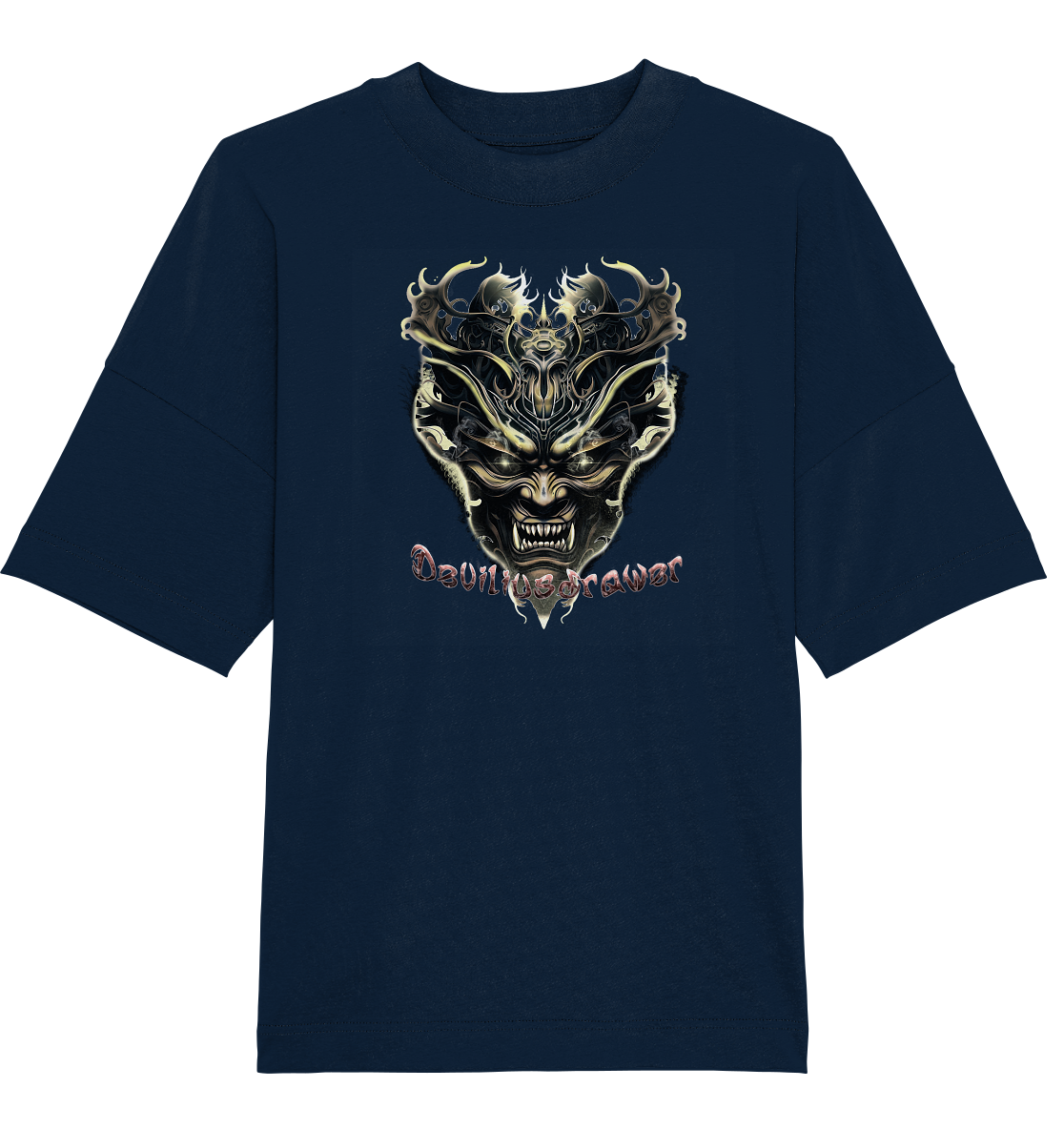 Deviliusdrawer Golden Demon Vampire - Organic Oversize Shirt