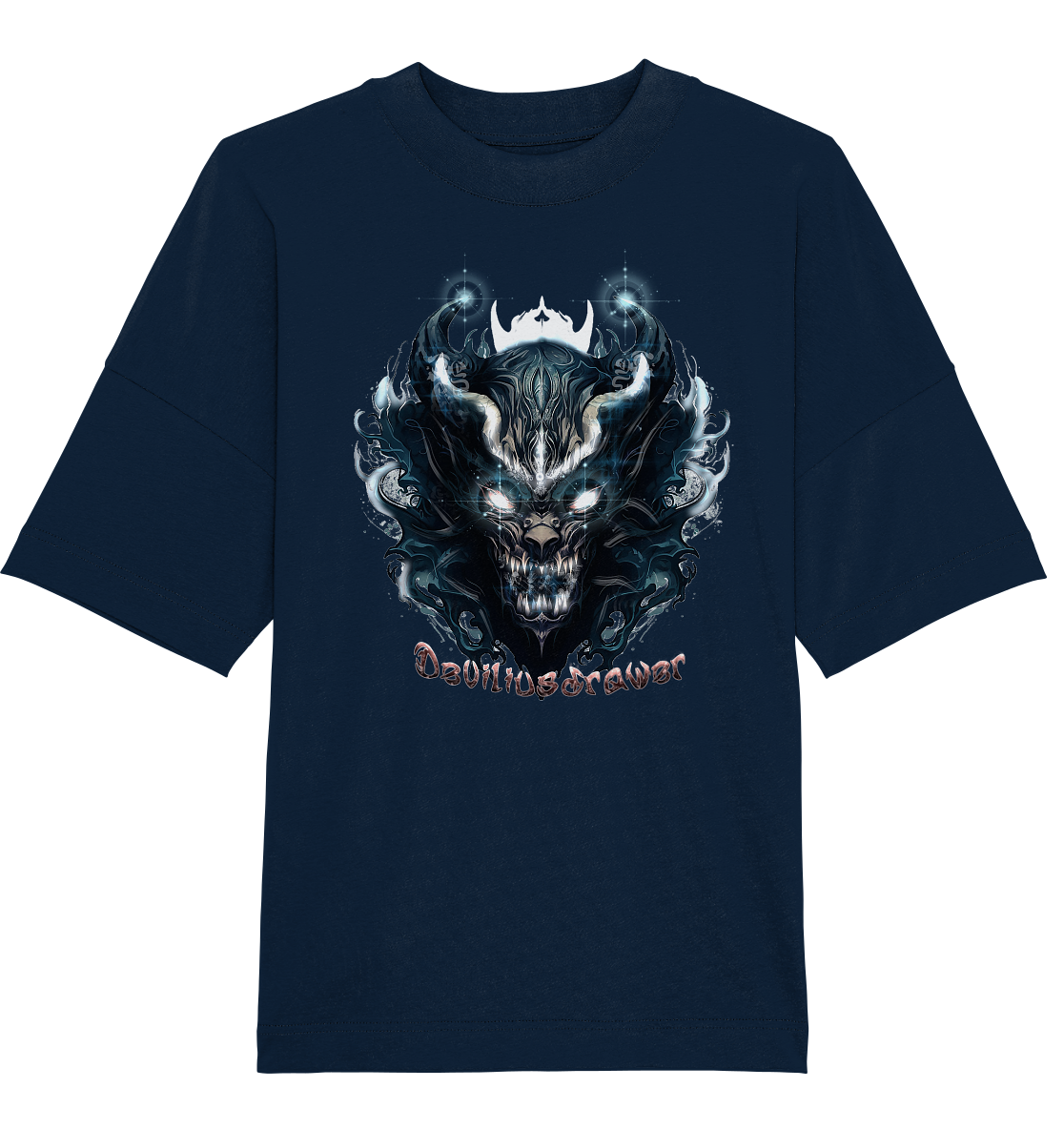 Deviliusdrawer Demonic Star - Organic Oversize Shirt