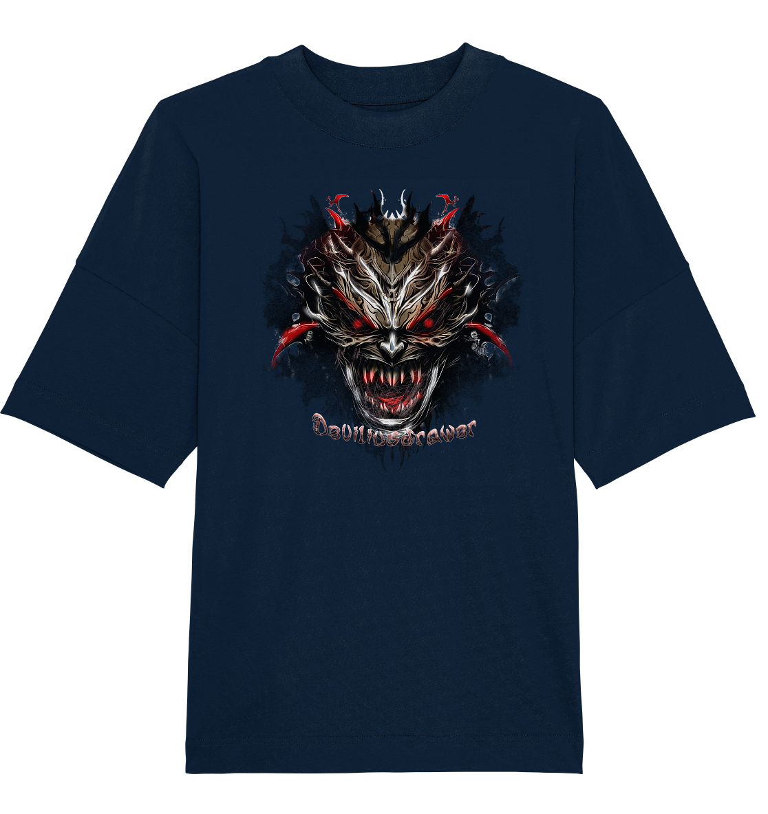 Deviliusdrawer Dark Redeyed Devil - Organic Oversize Shirt