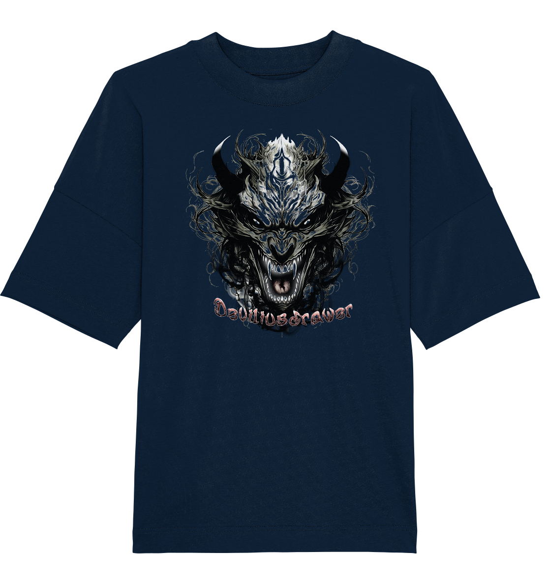 Deviliusdrawer Devil Vampire - Organic Oversize Shirt