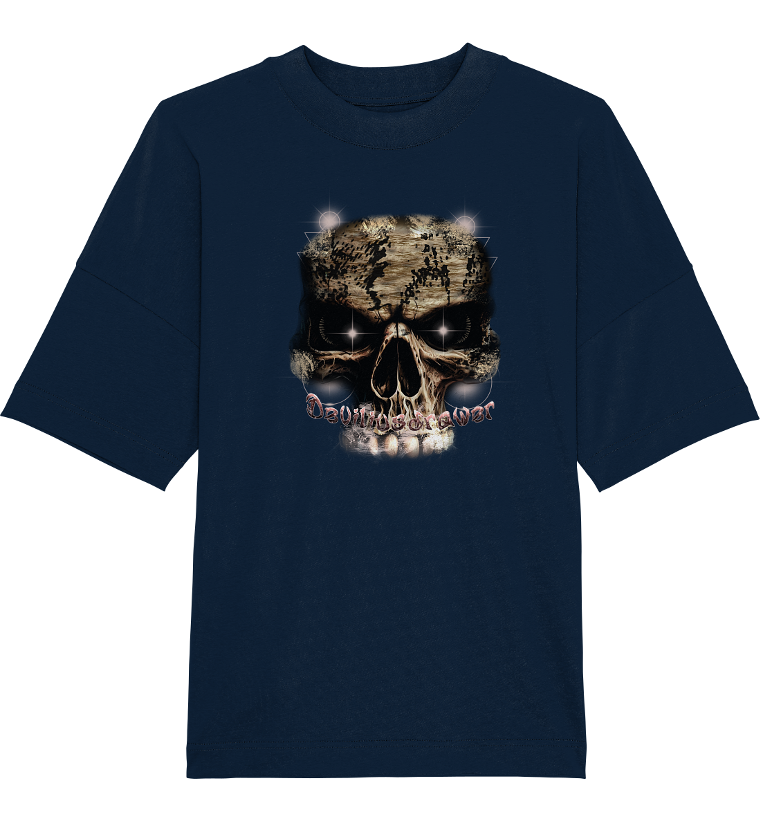Deviliusdrawer Skeleton Eye - Organic Oversize Shirt