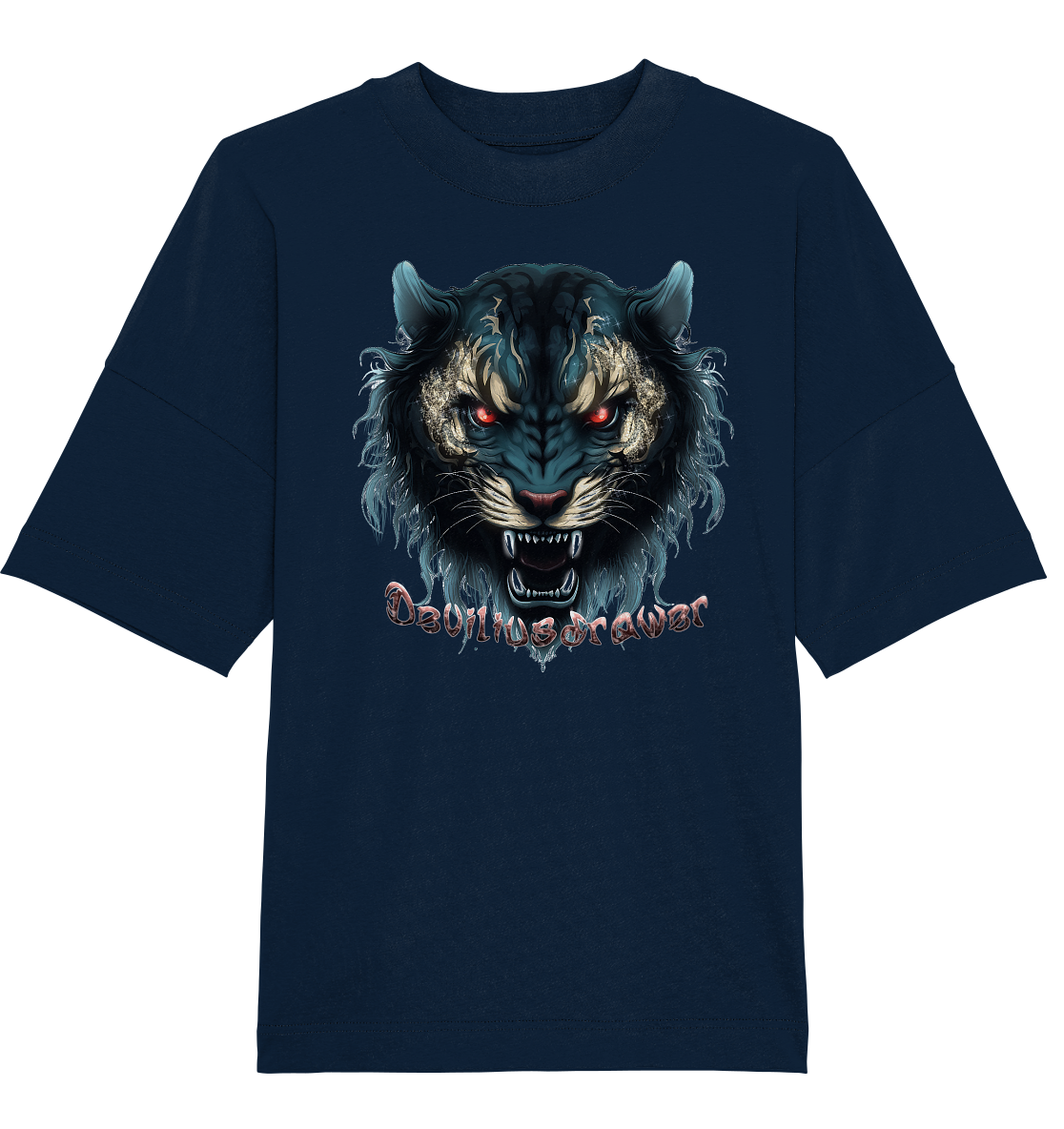 Deviliusdrawer Tigercat - Organic Oversize Shirt